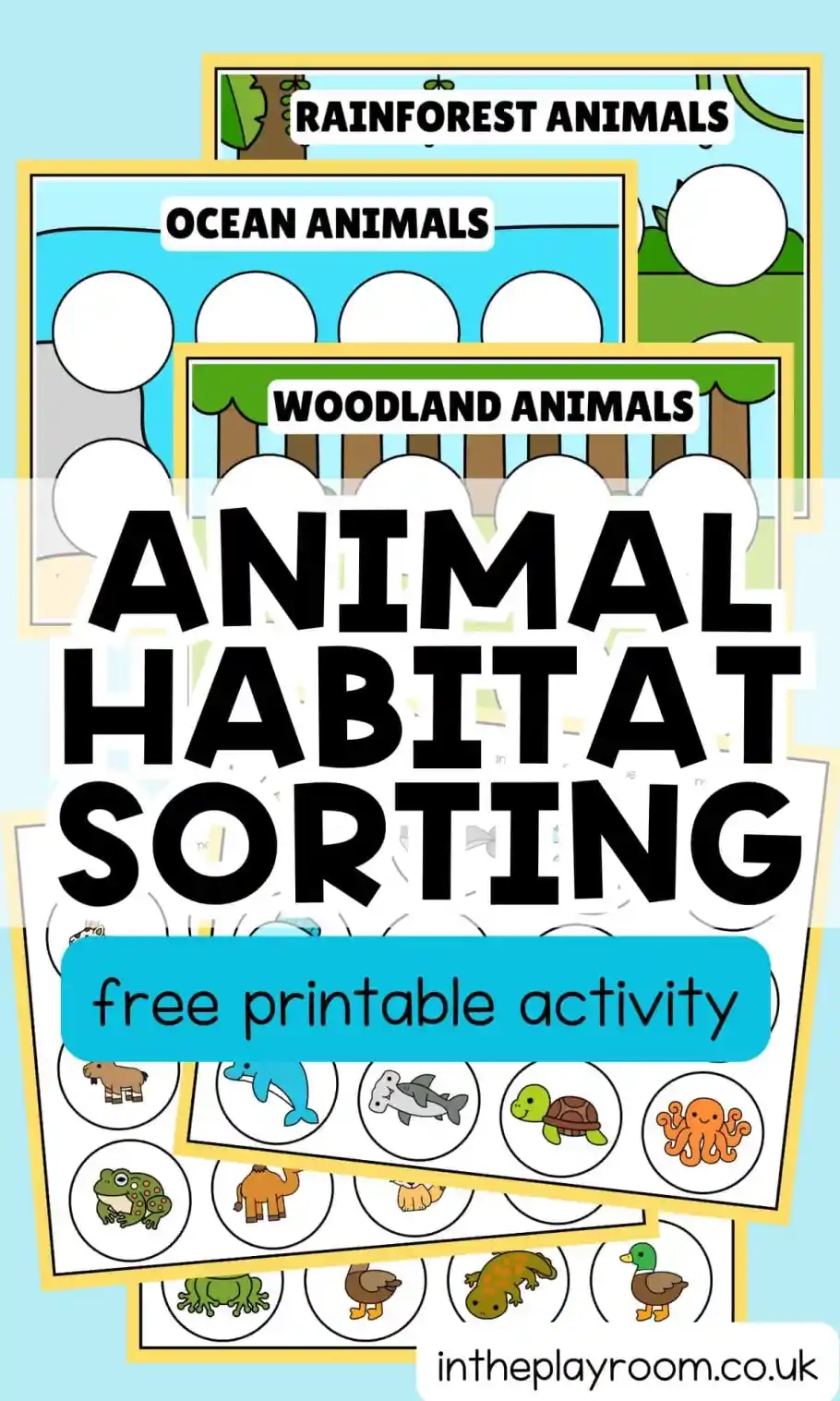 Free Printable Animal Habitat Worksheets In The Playroom