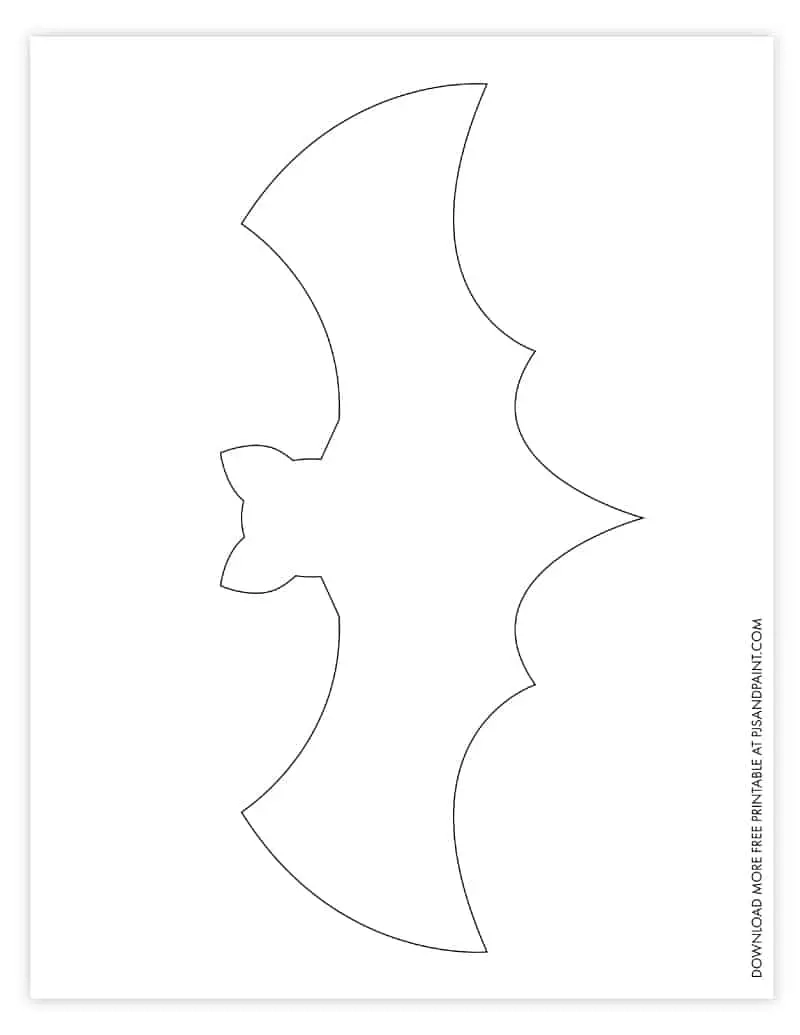 Free Printable Halloween Bat Templates