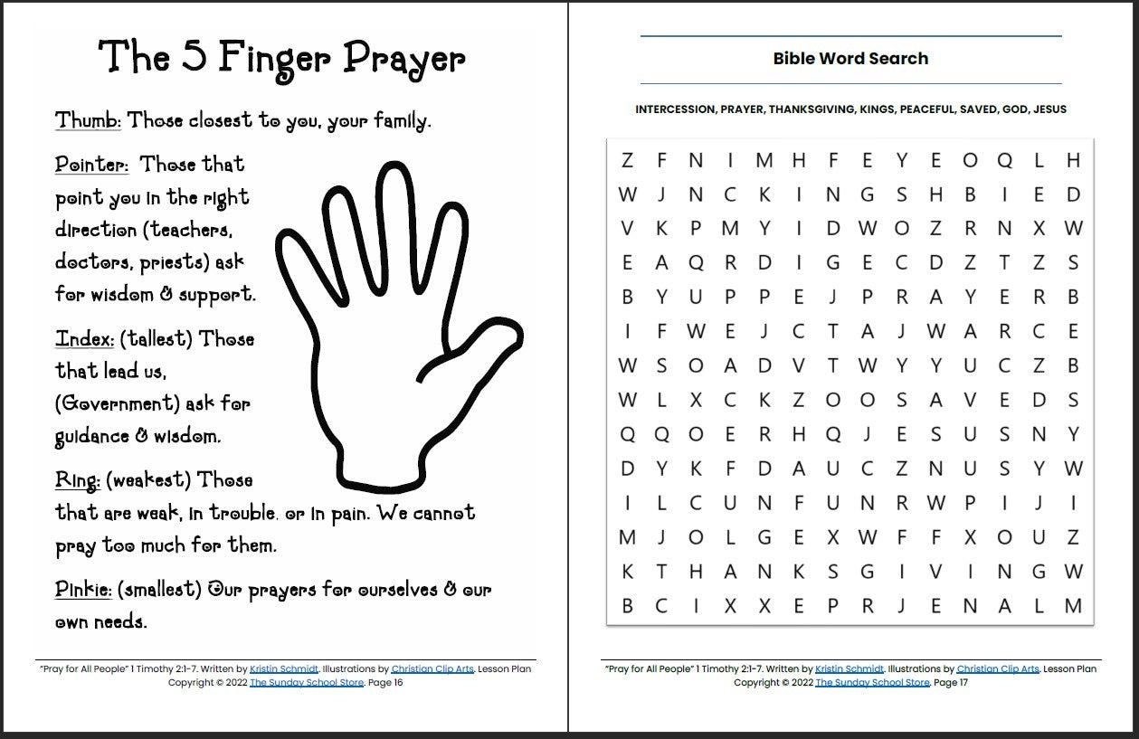 Bible Worksheets For Teens Printable