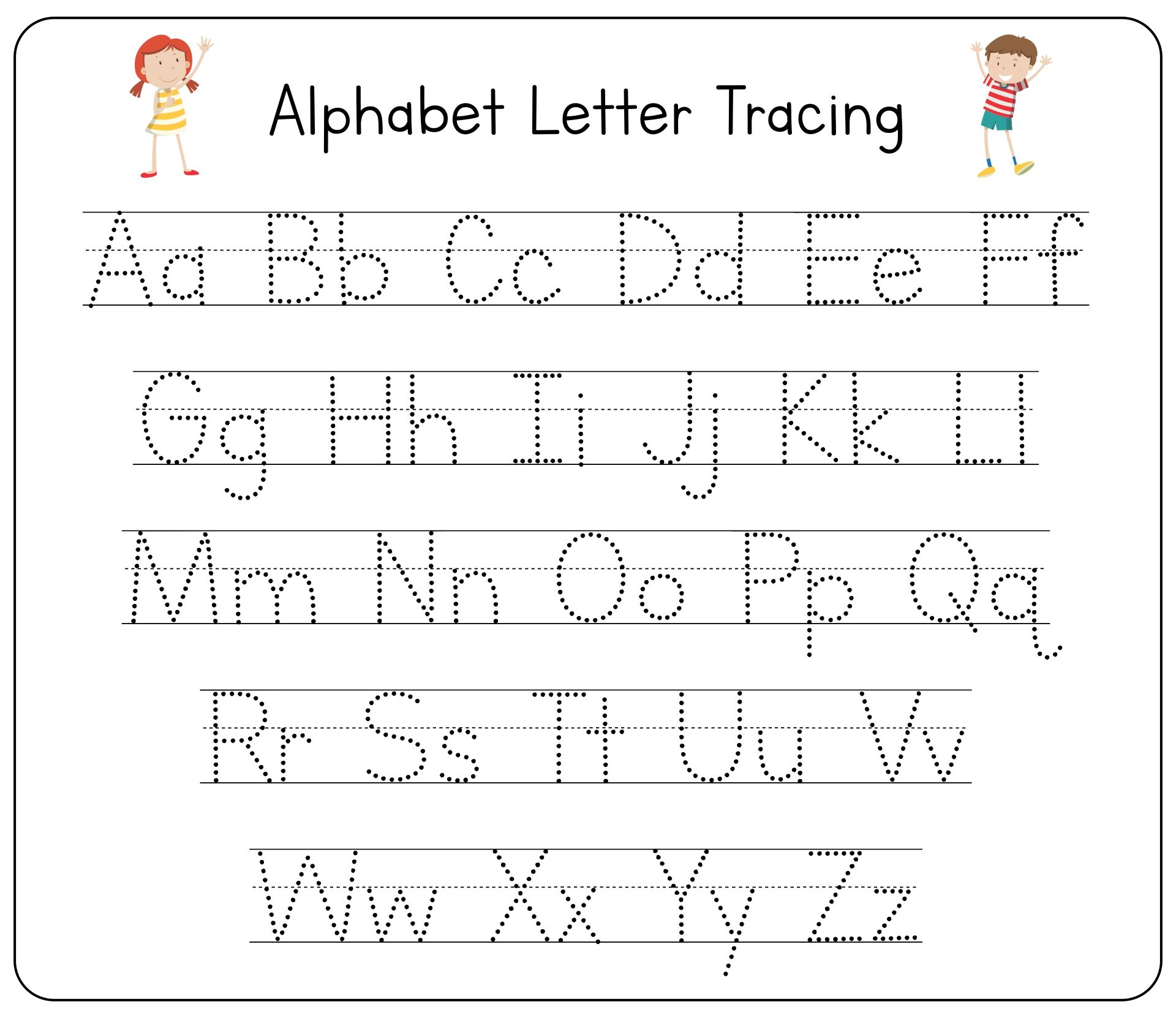 Free Printable Big Letter Tracing Worksheets Worksheetspack 