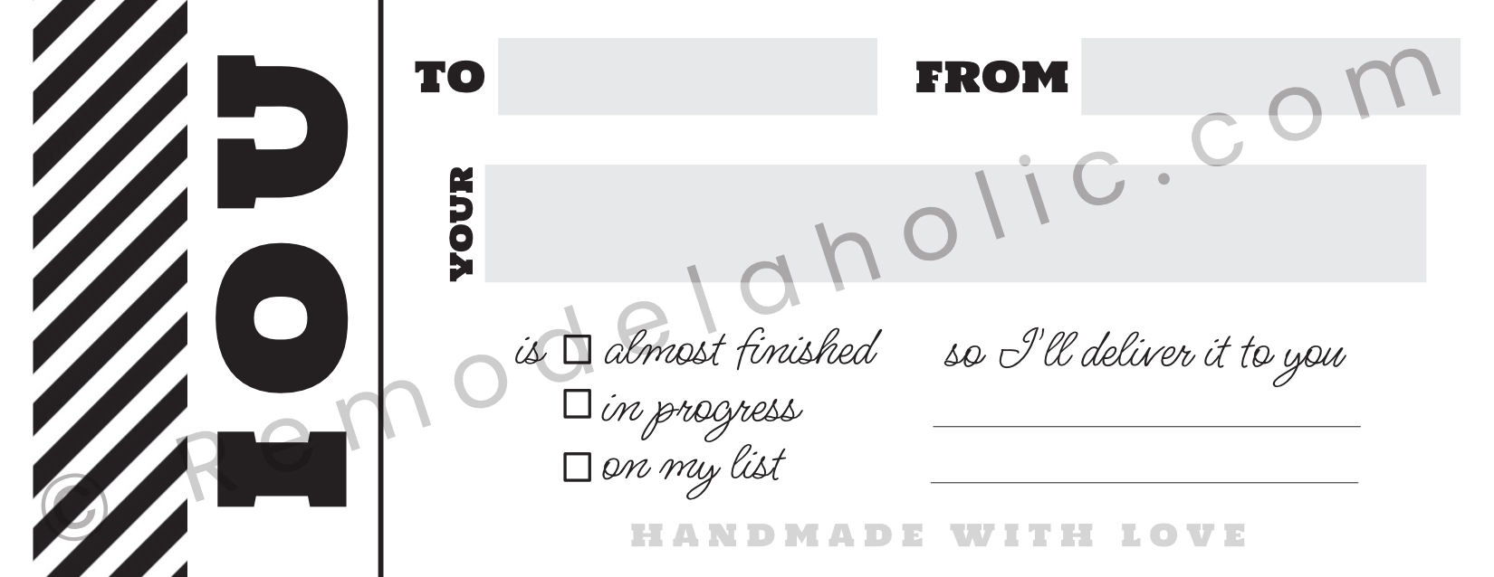 Fun Printable Iou Template