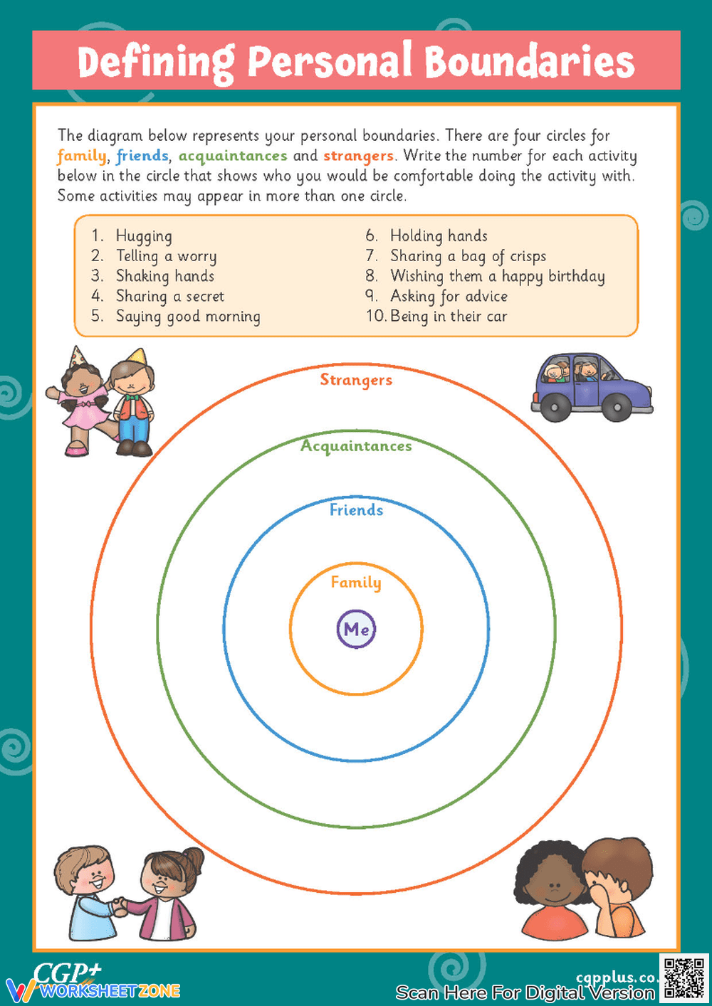 Setting Boundaries Worksheets Printable