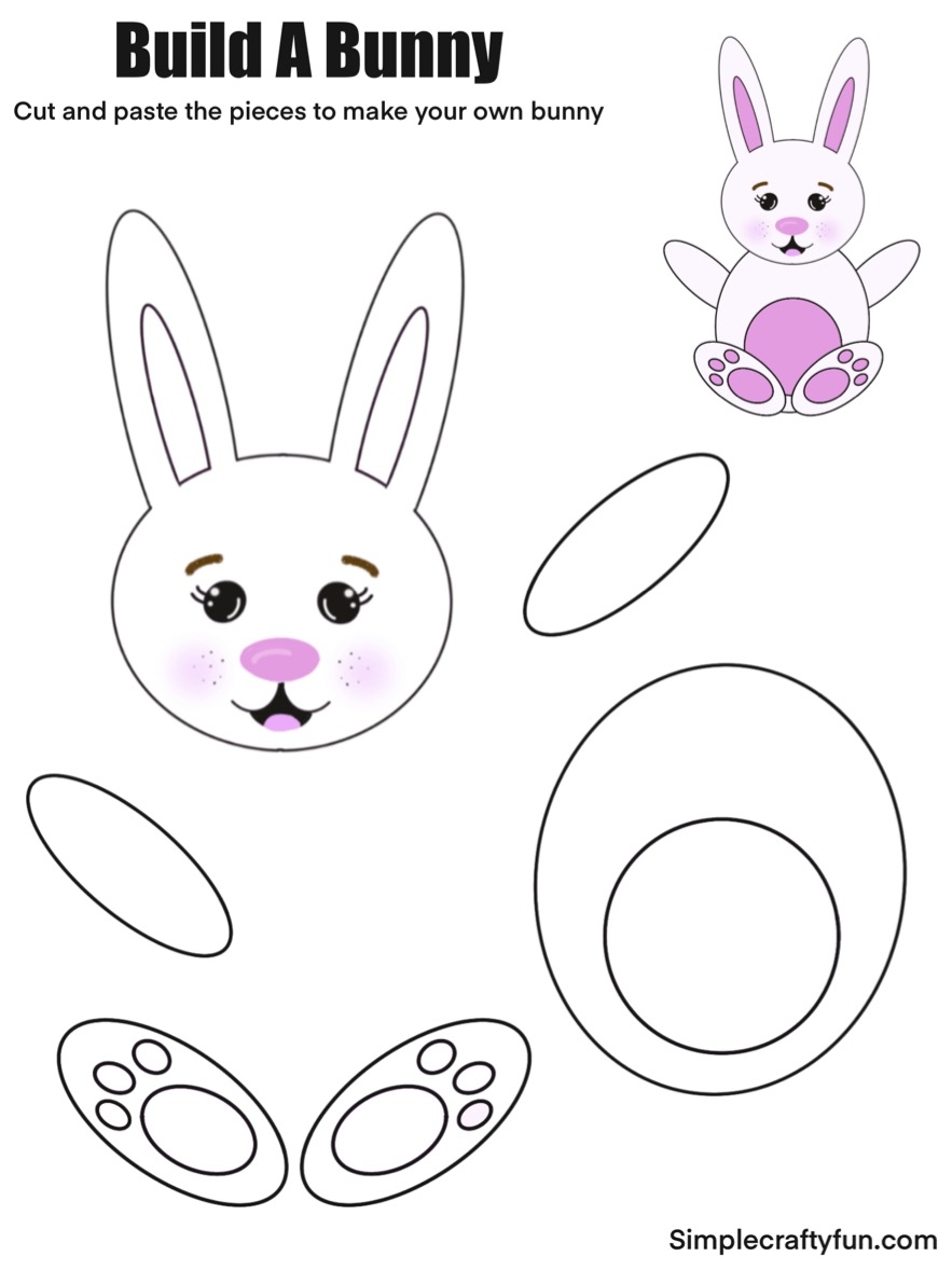Printable Easter Bunny Craft Template
