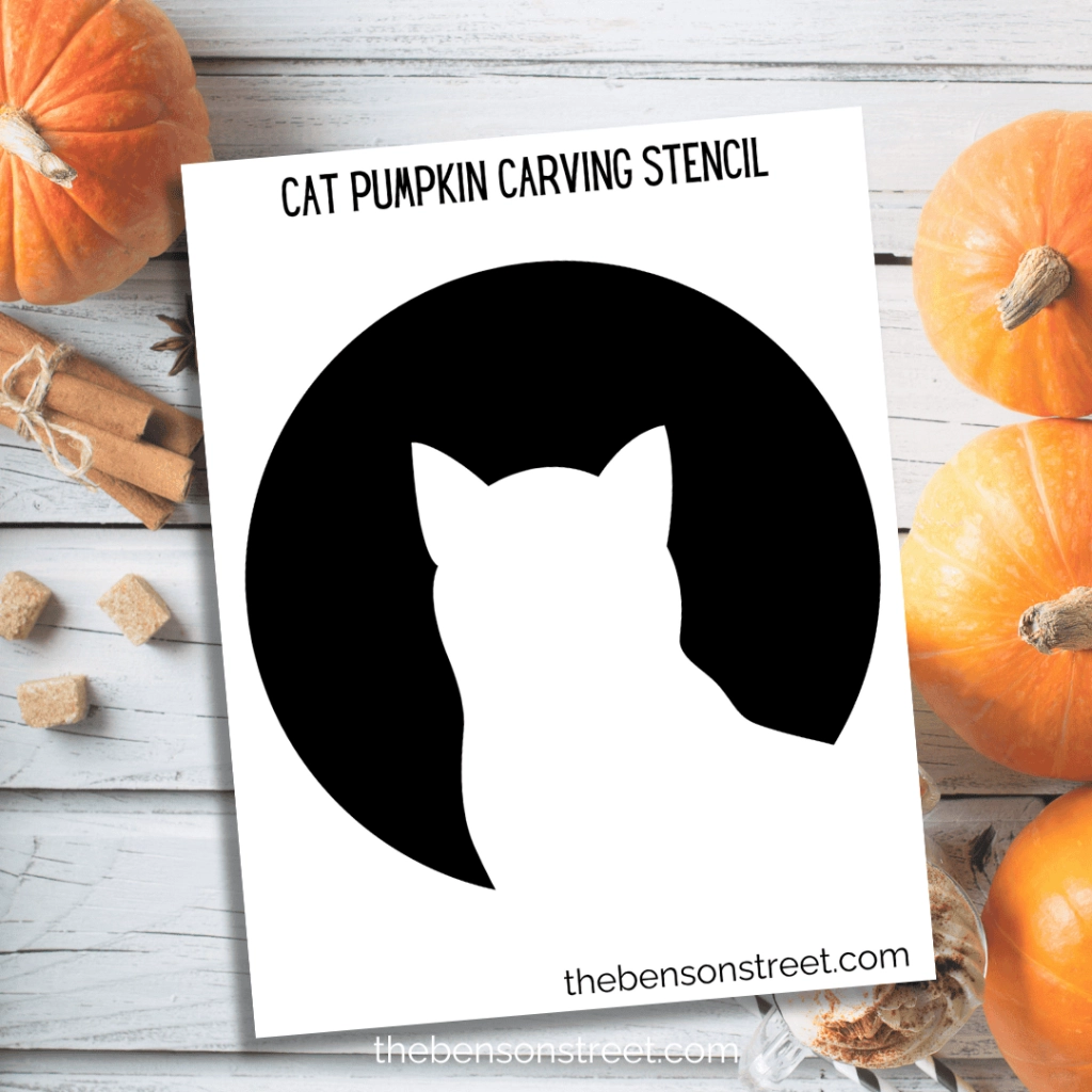 Free Printable Cat Pumpkin Stencil For Pumpkin Carving The 