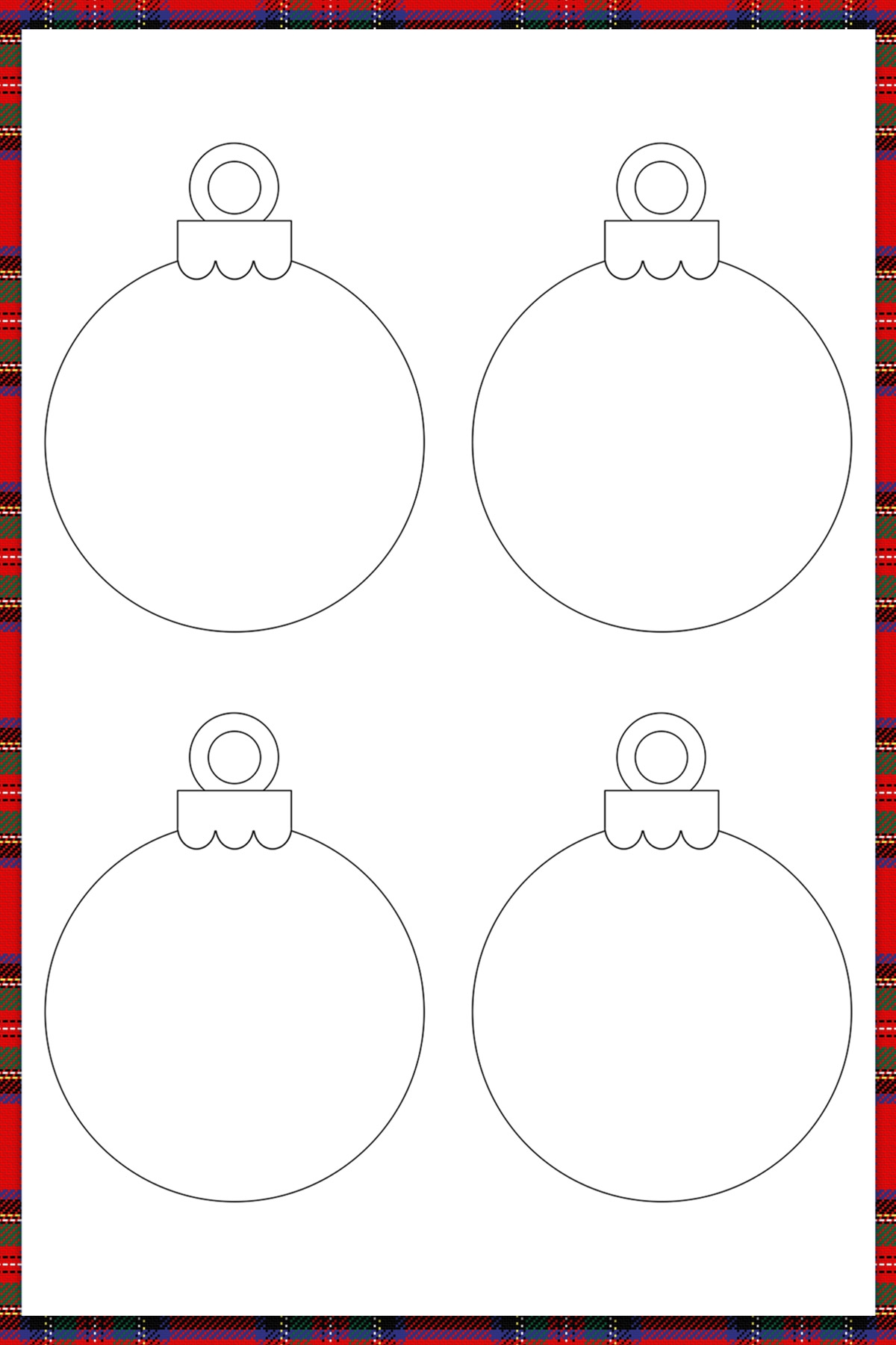 Free Printable Templates Christmas Ornaments