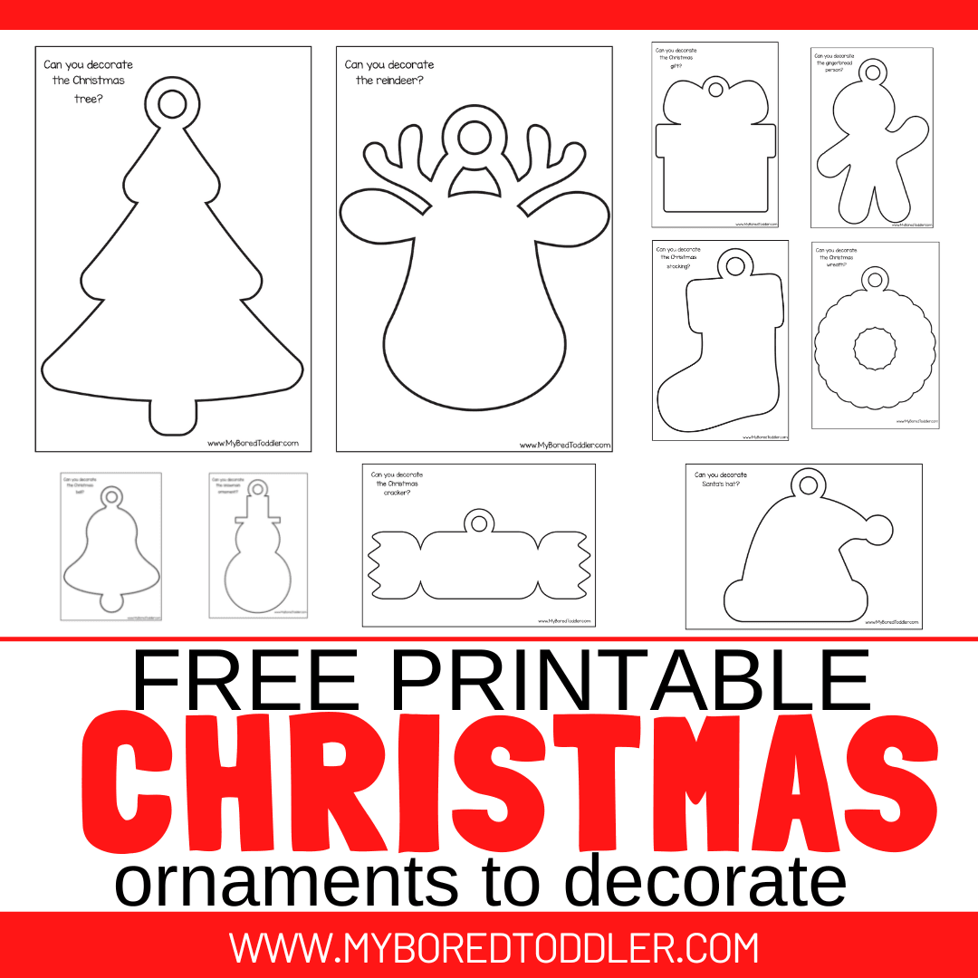 Free Printable Christmas Ornament Template