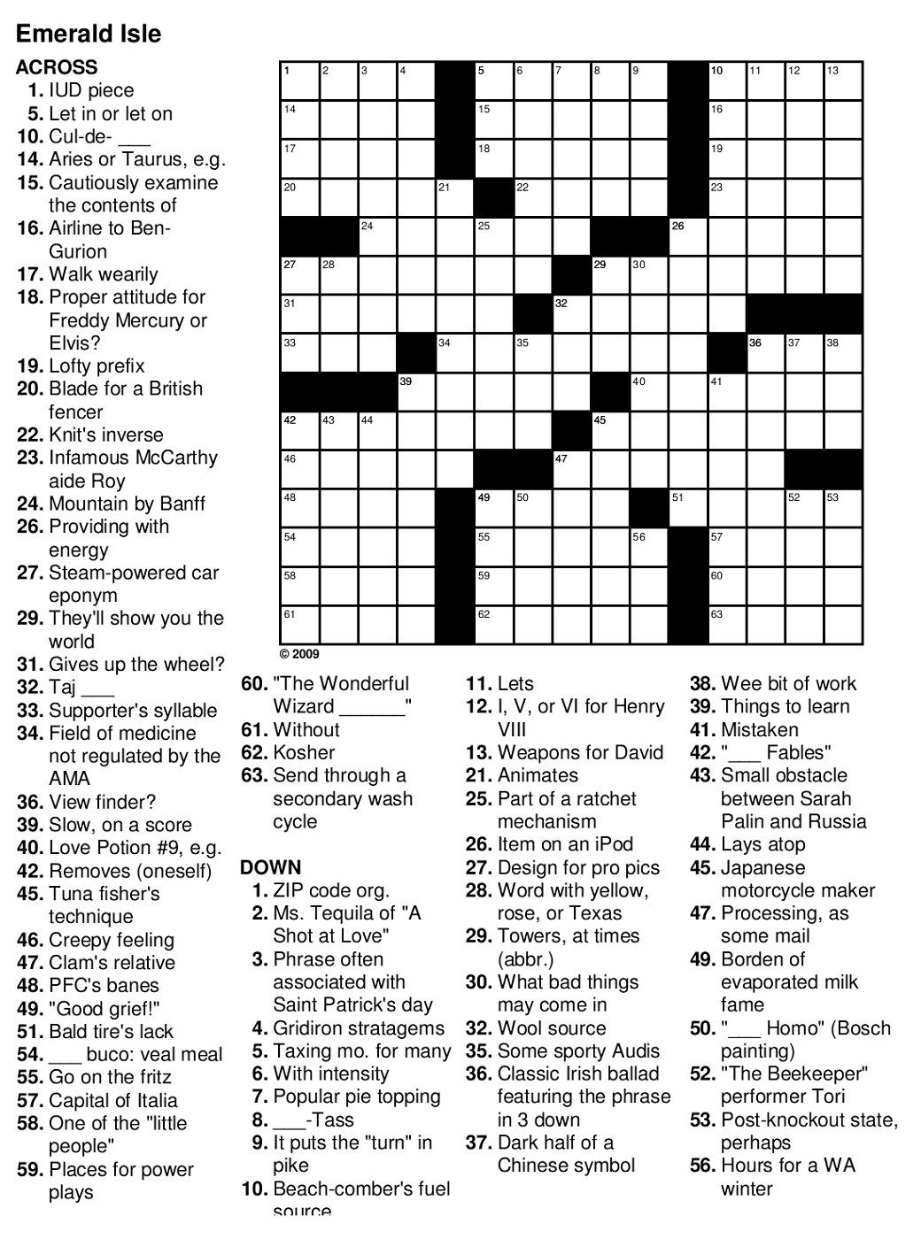Free Printable Crossword Puzzle 14 Free PDF Documents Download 