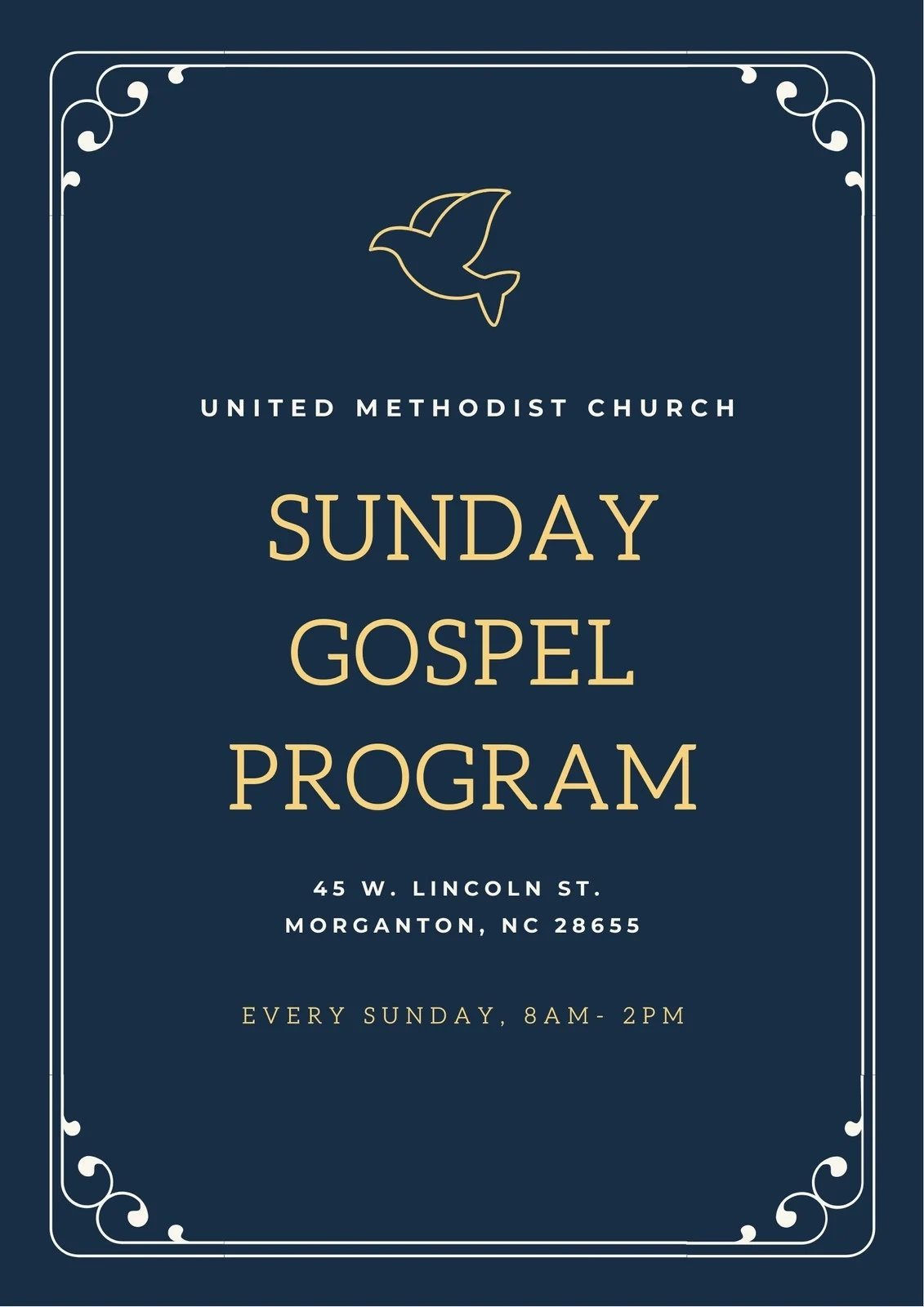 Free Printable Customizable Church Program Templates Canva