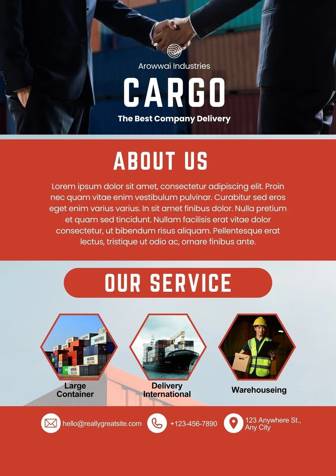 Free Printable Customizable Shipping Flyer Templates Canva