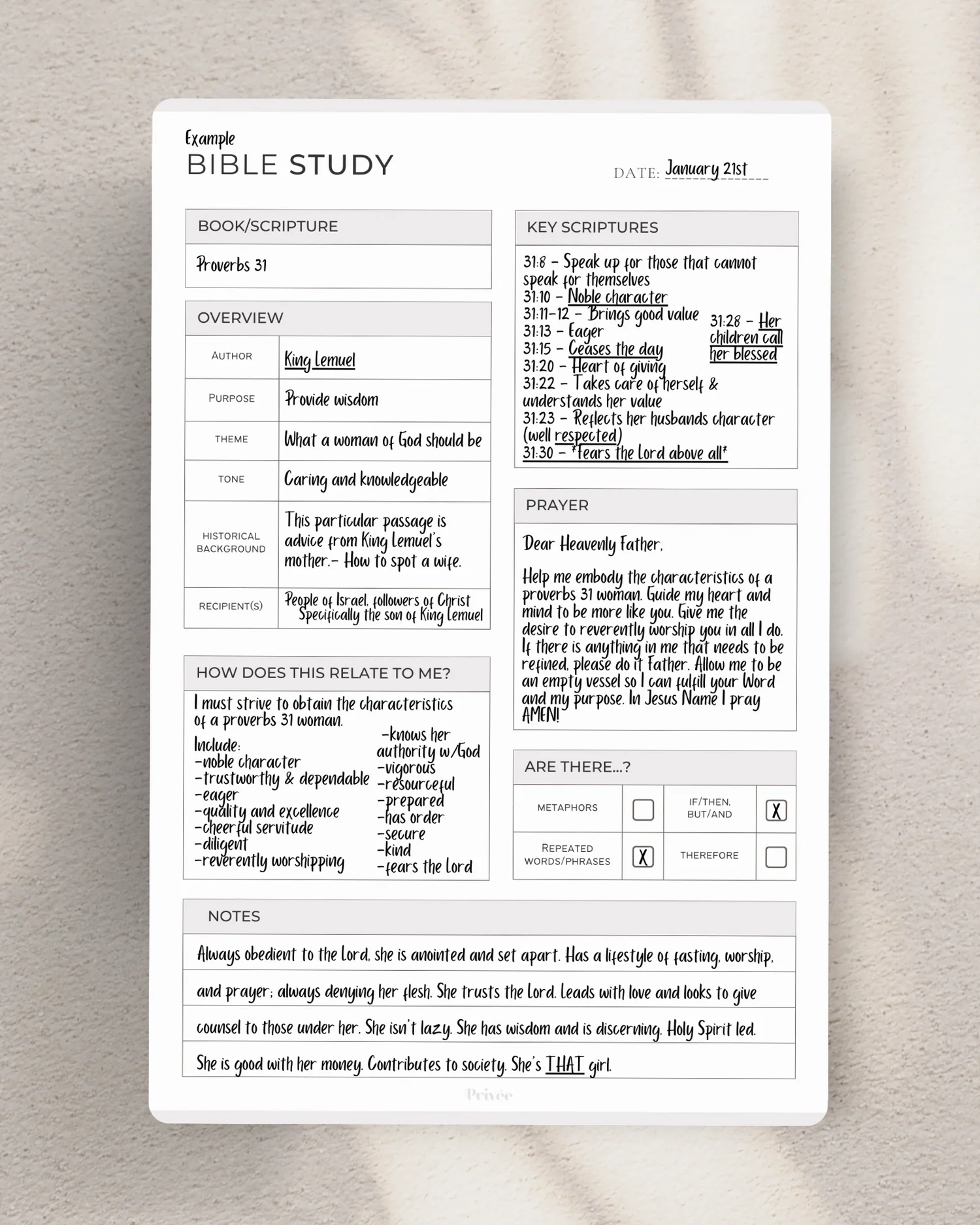 Printable Bible Study Worksheets For Adults