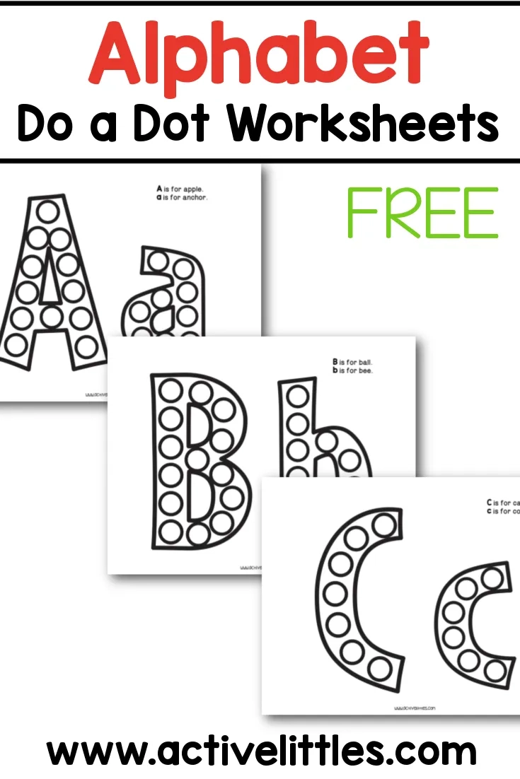 Free Printable Abc Dot To Dot Worksheets