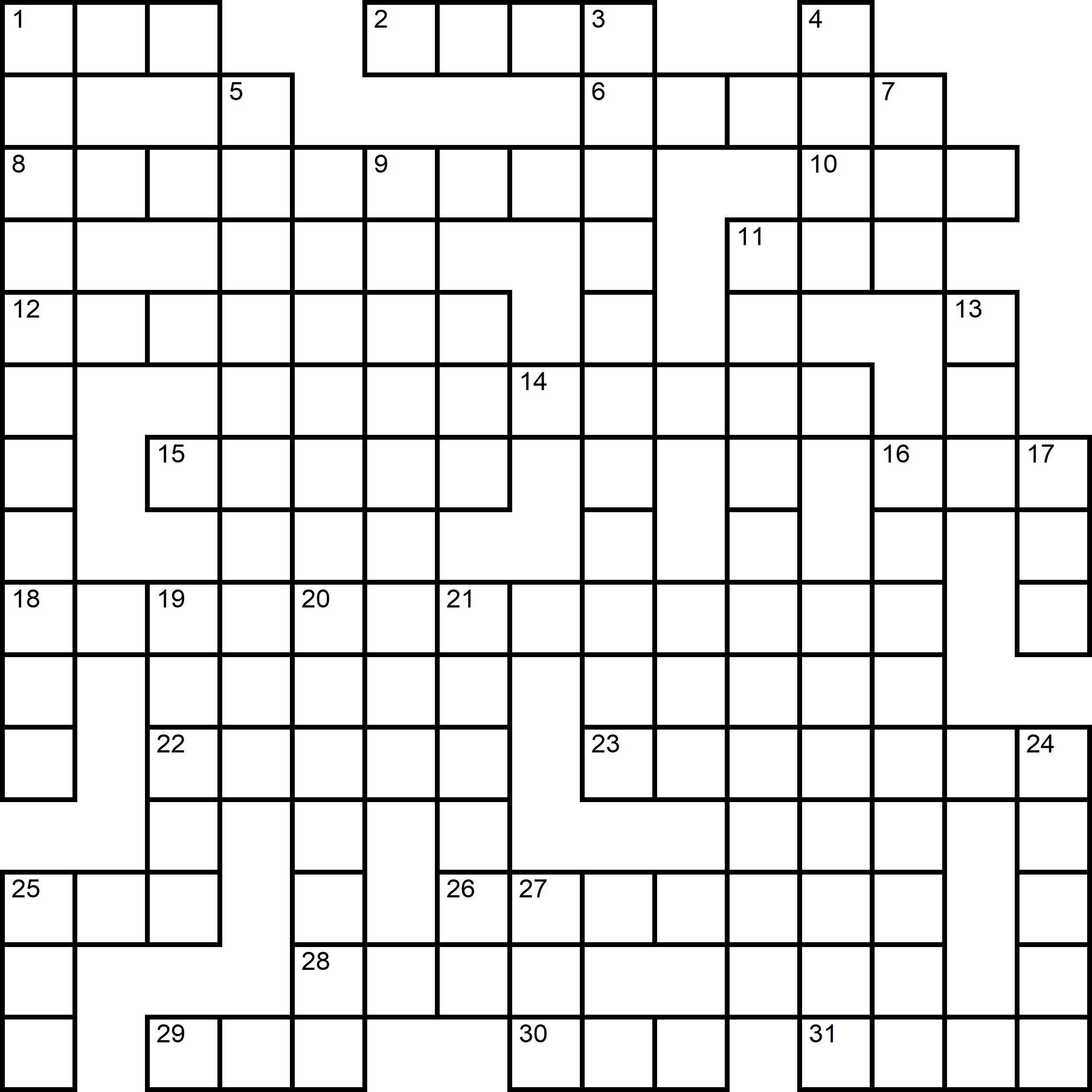 Simple Crossword Puzzles Printable Free