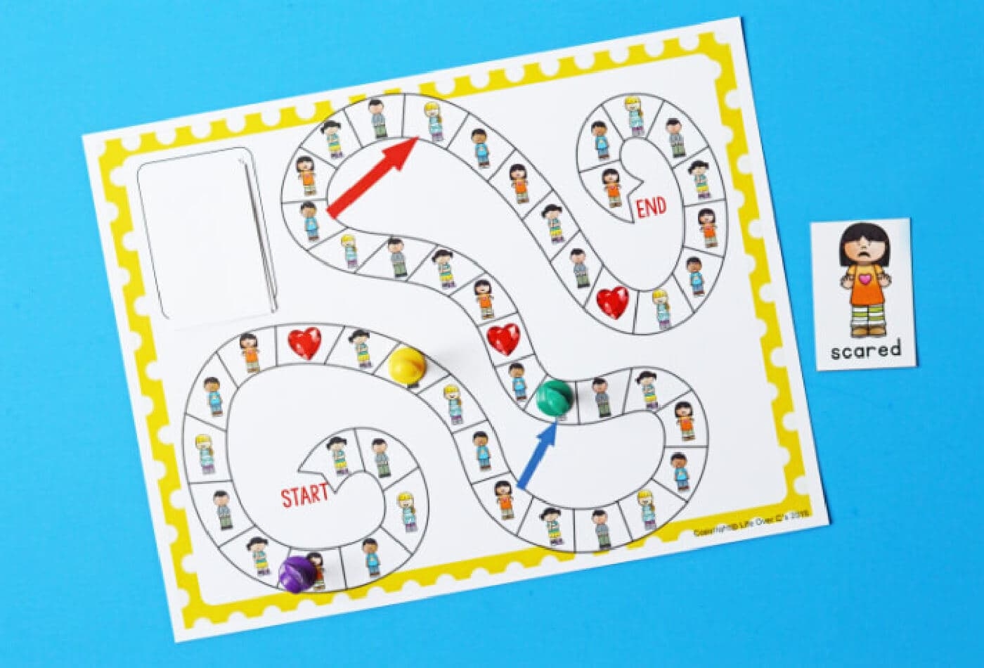 Free Printable Emotions Board Game For Kids
