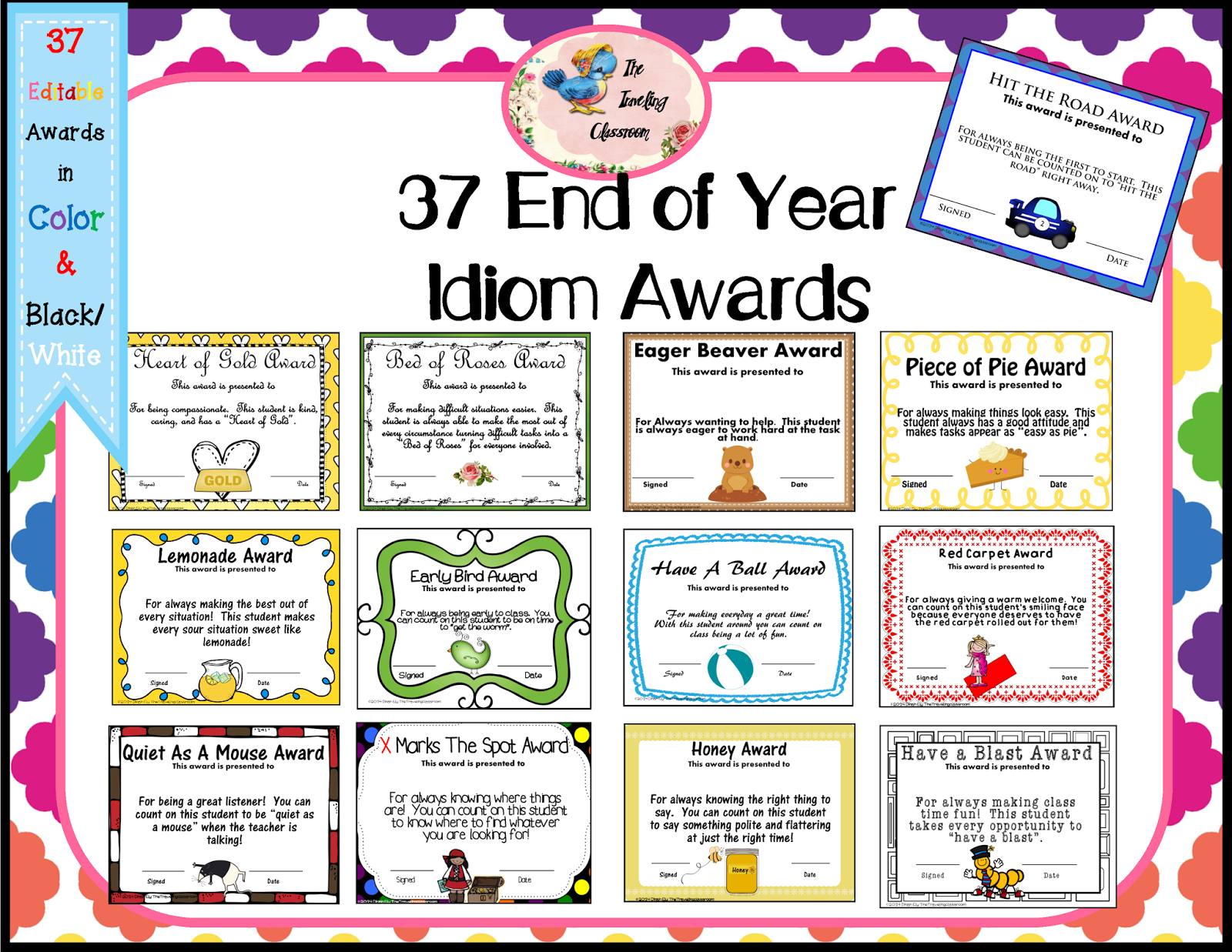 Free Printable End Of The Year Awards For Students Printable 