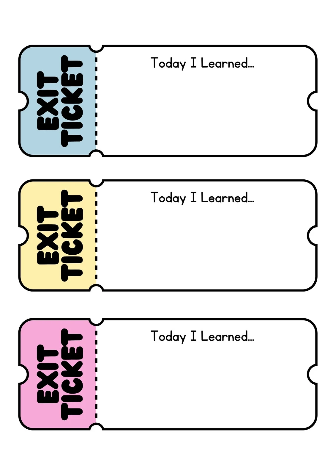 Ticket Printable Template