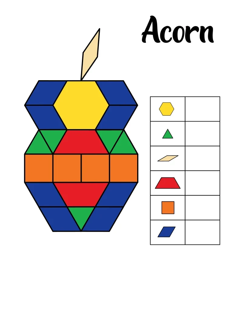 Free Printable Fall Pattern Block Mats For Preschool Fun In The 