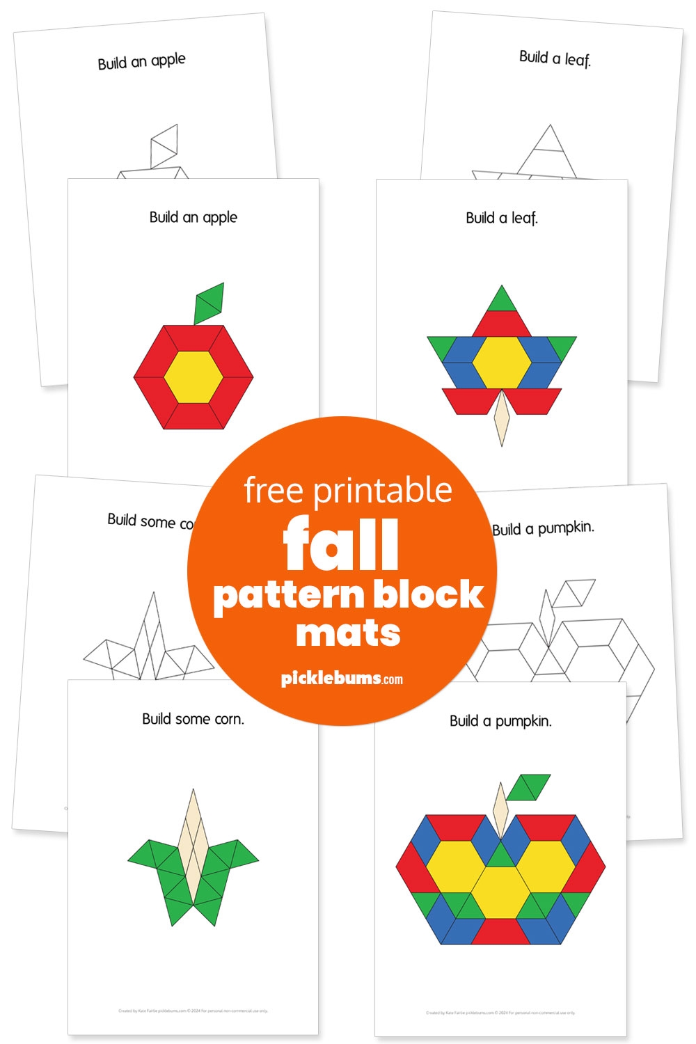 Pattern Block Templates Printable