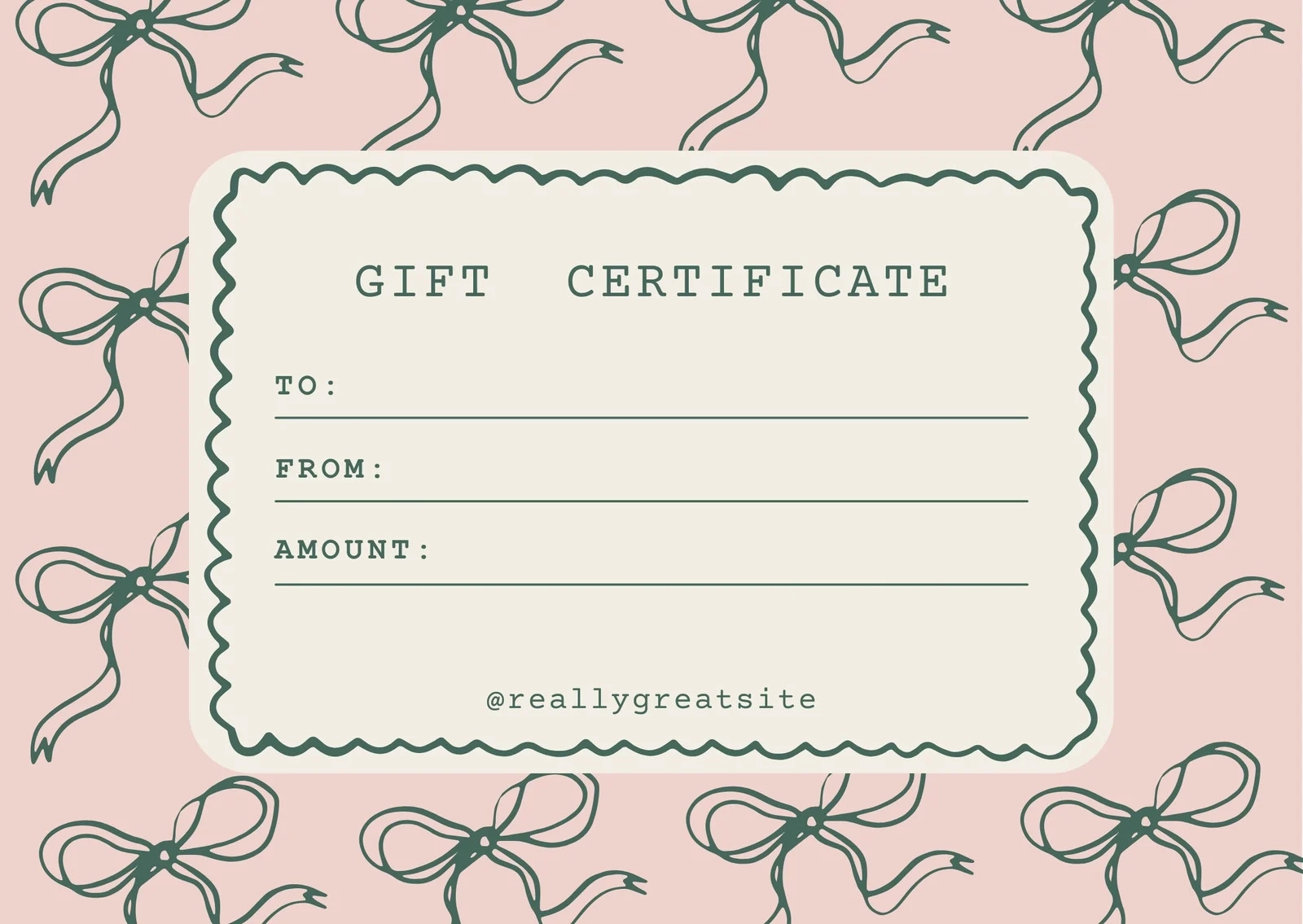 Free Printable Gift Certificate Templates To Customize Canva