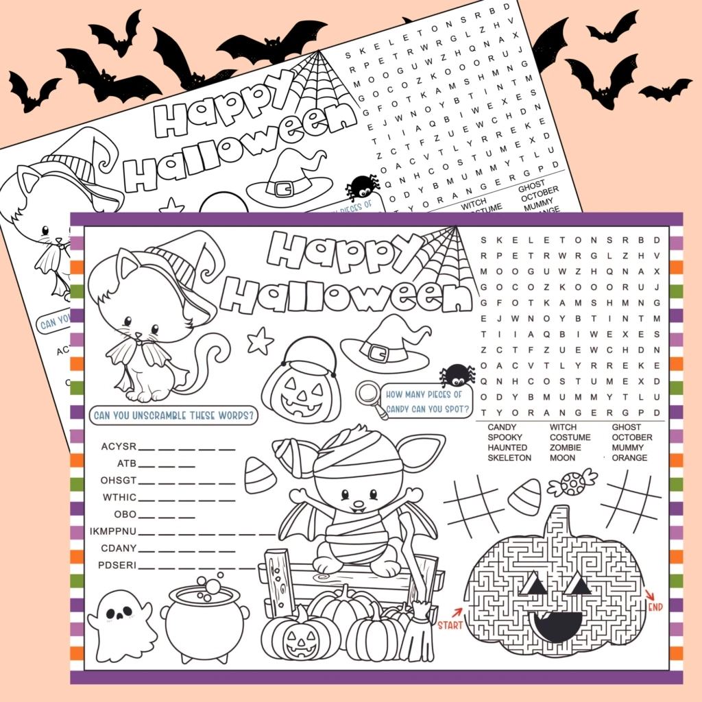 Halloween Free Printable Activities