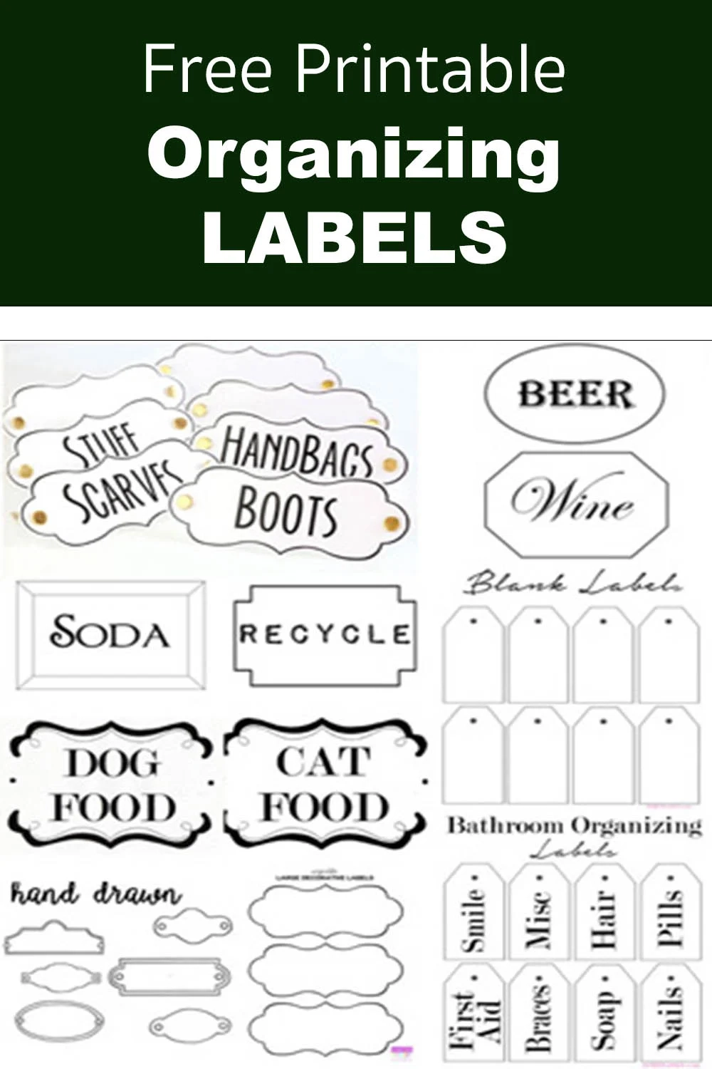 Free Printable Food Labels Templates