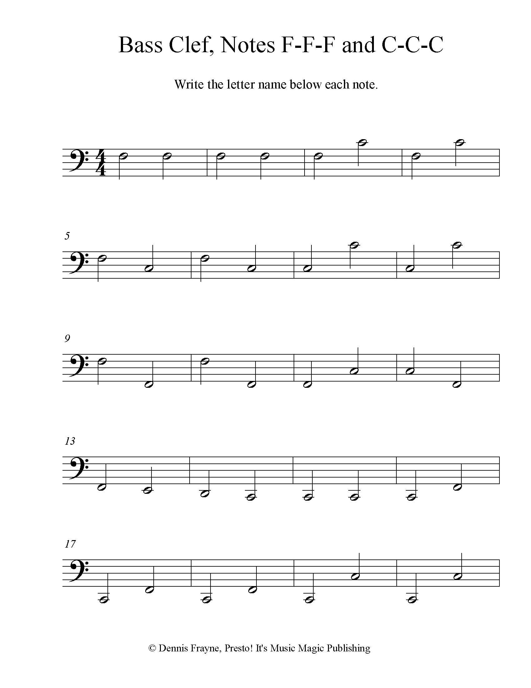 FREE Printable Music Note Naming Worksheets Presto It s Music 