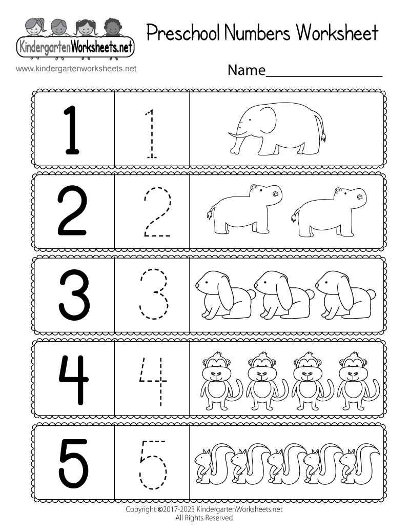 Prek Worksheets Printables