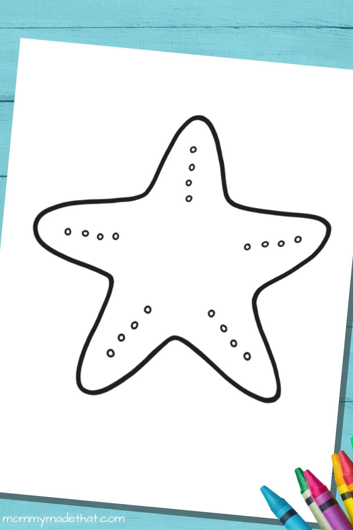 free printable starfish template amp outlines for best ocean crafts