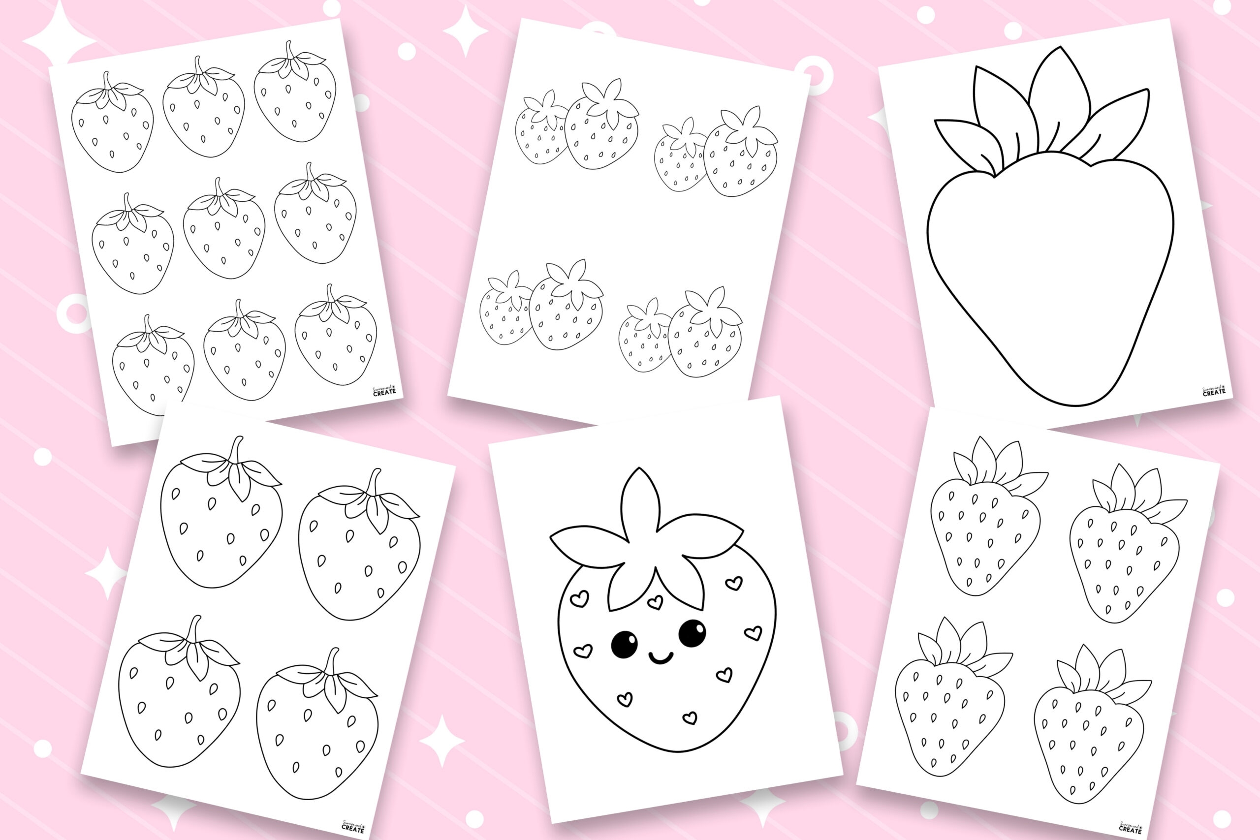Strawberry Template Printable