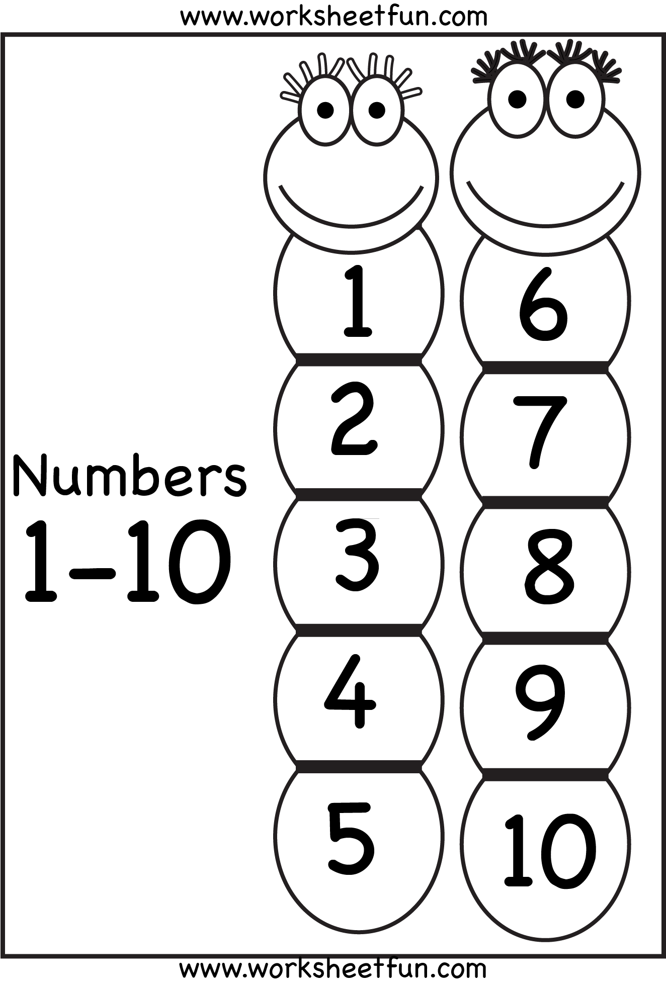 Free Printable Worksheets Numbers 1 10 Download Free Printable 