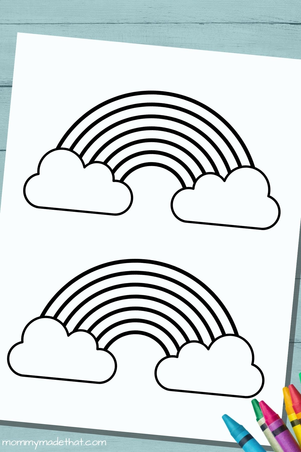 Rainbow Template Printable