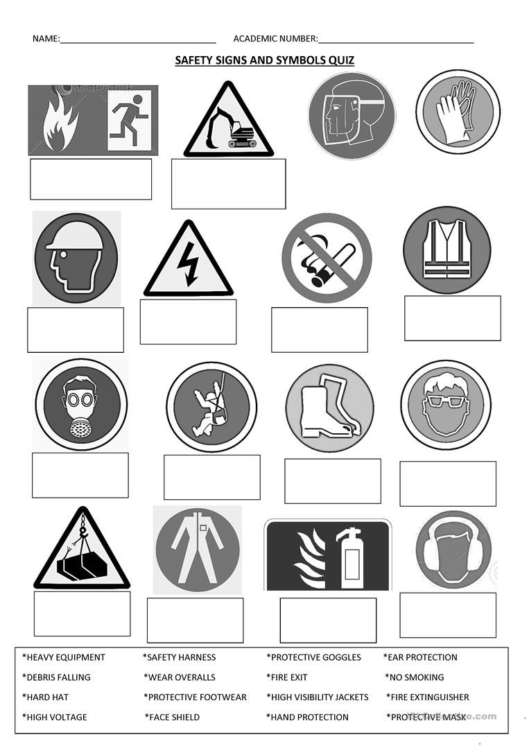Community Signs And Symbols Printable