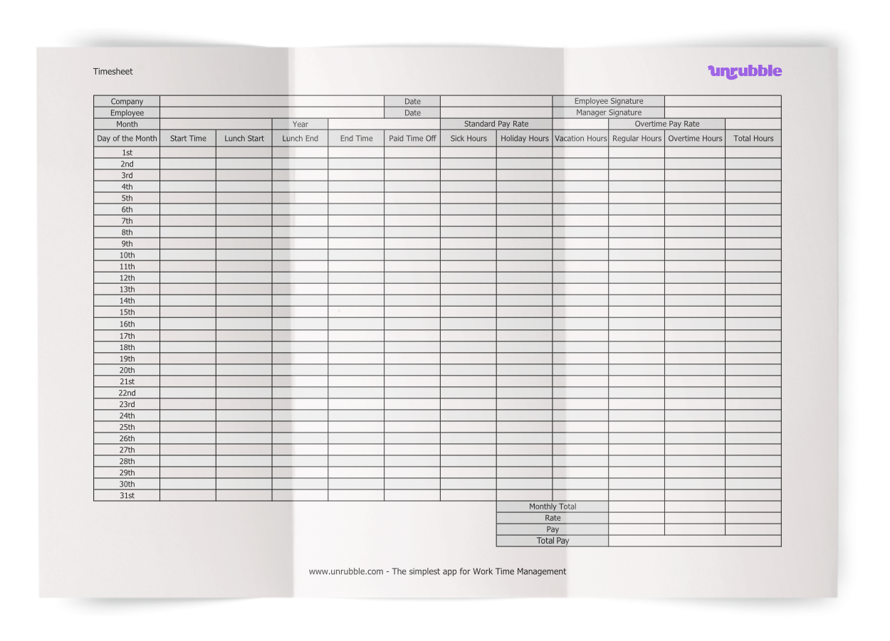 Free Printable Dtr Form Excel Download