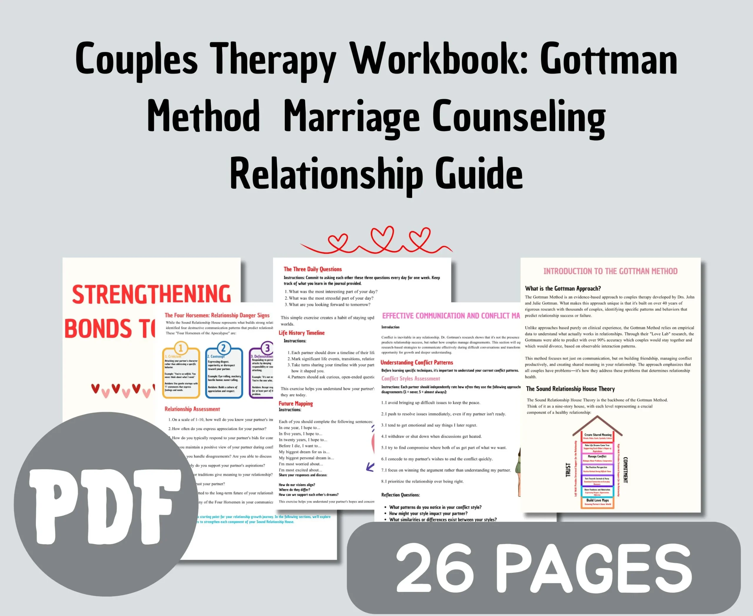 Gottman Couples Therapy Workbook