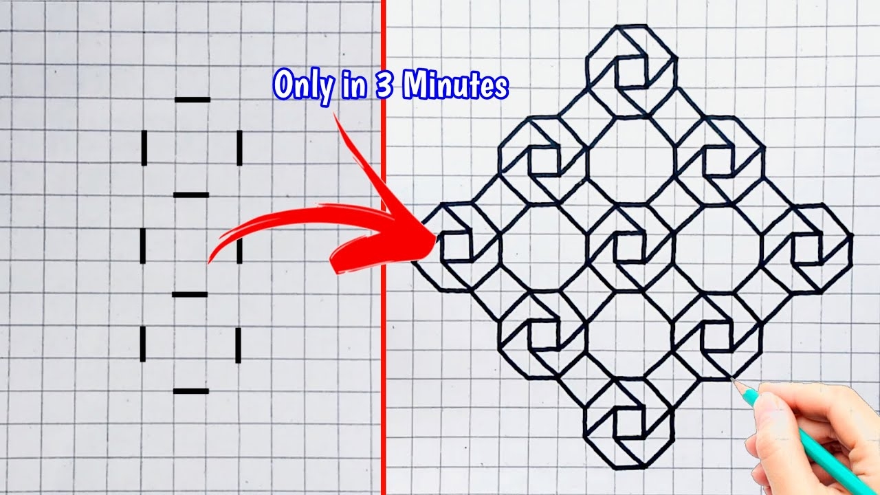 Graph Paper Design Only In 3 Minutes 