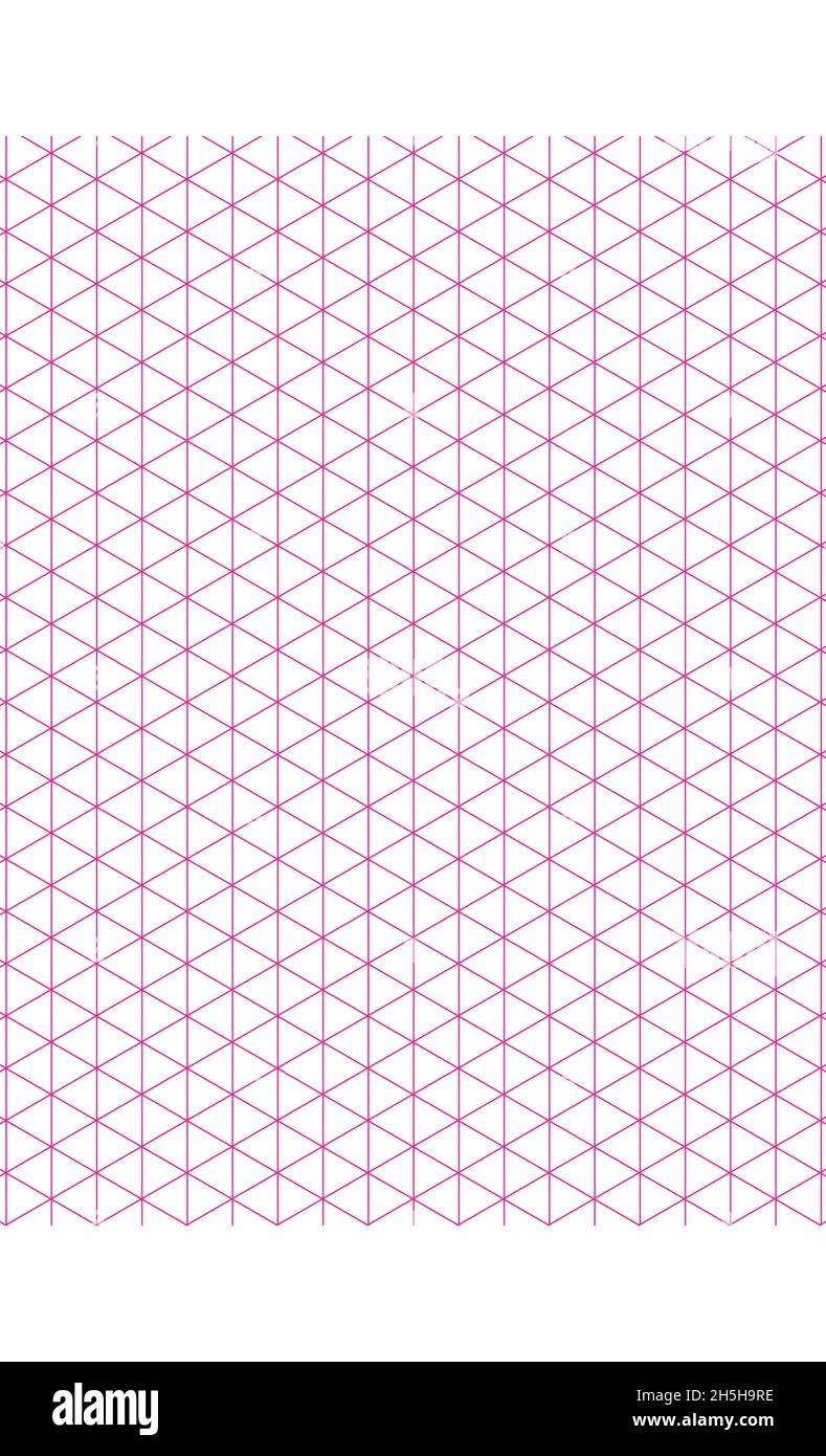 Graph Paper Printable Isometric Color Grid Paper With Color Lines 