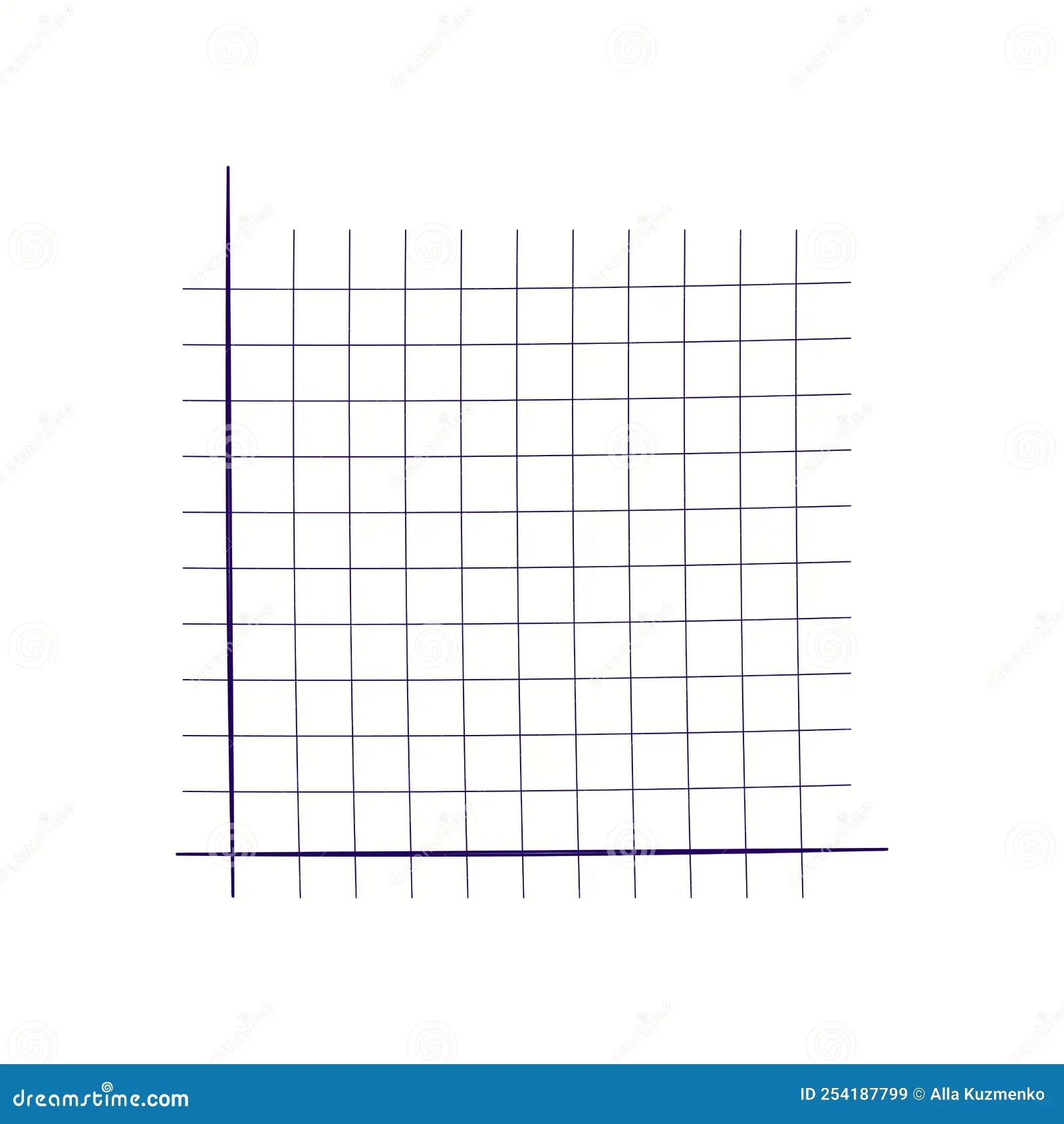 Grid Paper Mathematical Graph Cartesian Coordinate System With X 