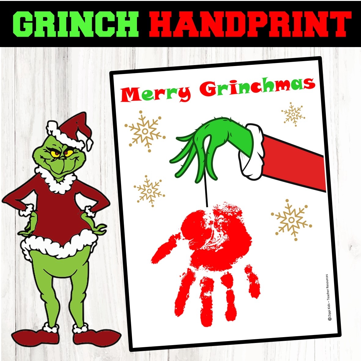Printable Grinch Craft Template