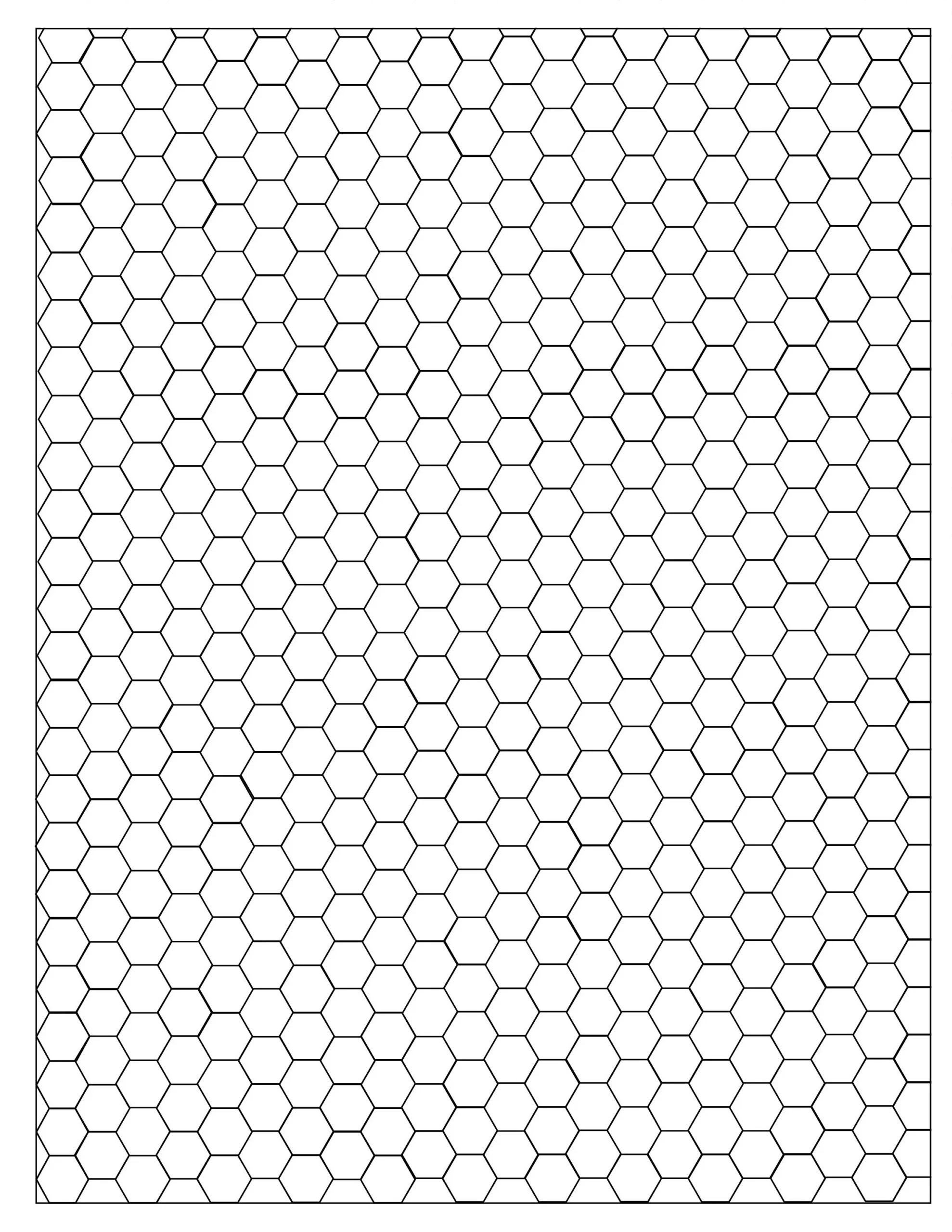 Hexagon Grid Paper Printable