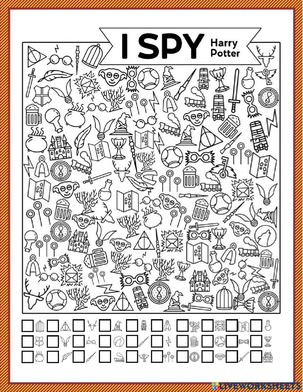 Harry Potter Ac Free Interactive Worksheets 6494350