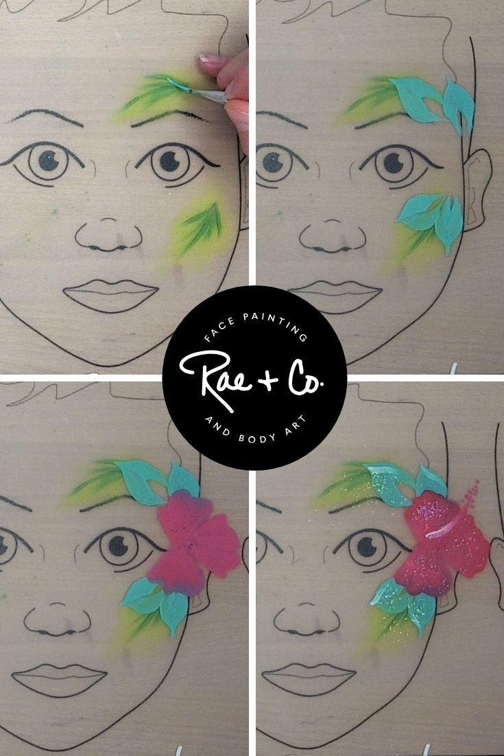 Hibiscus Floral Face Paint