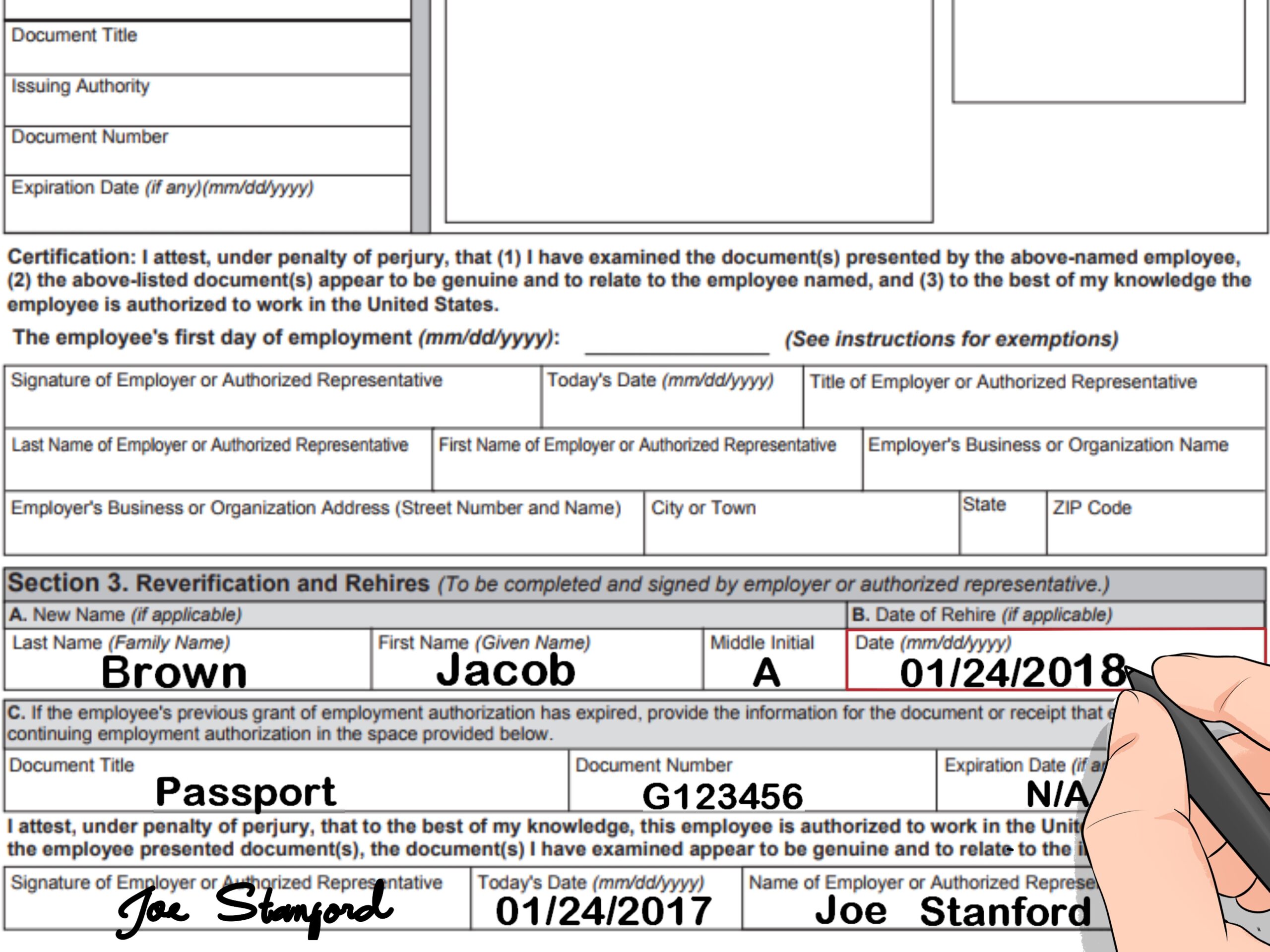 How To Complete An I9 Form with Pictures WikiHow
