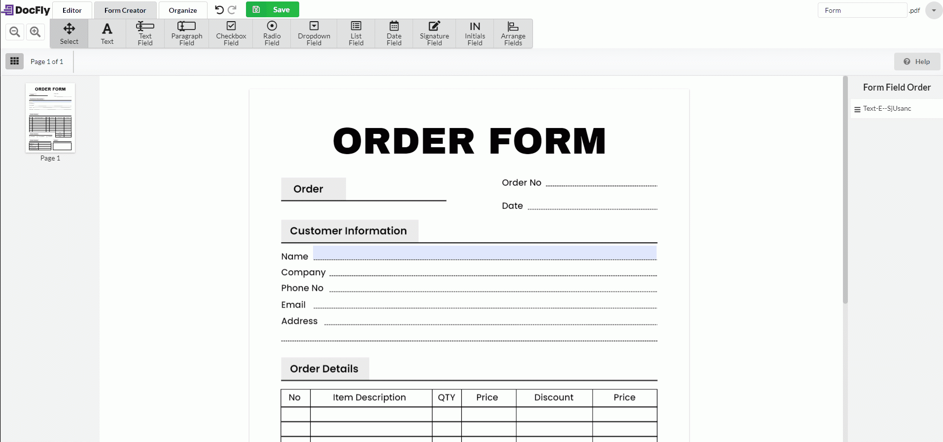 Printable Form Builder Software