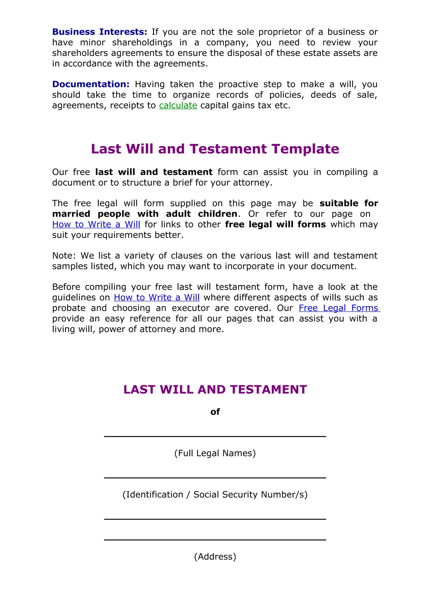 How To Write A Will PDF