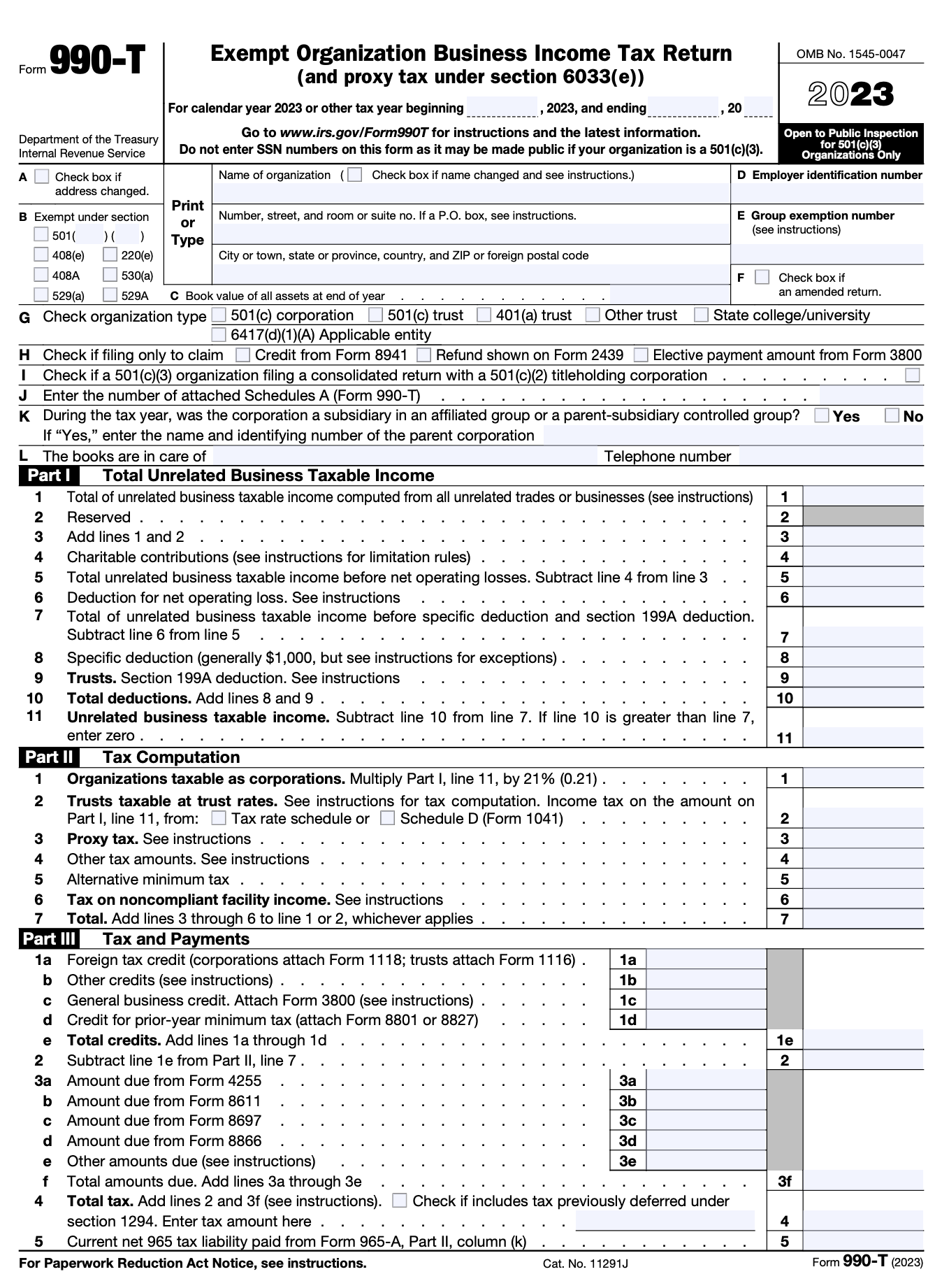 Instructions For Filling Out Form 990 T Pilot Blog