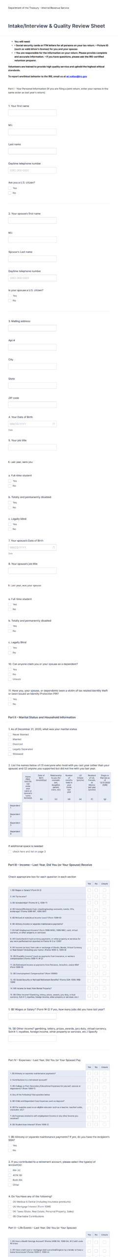 Tax Form 13614 C