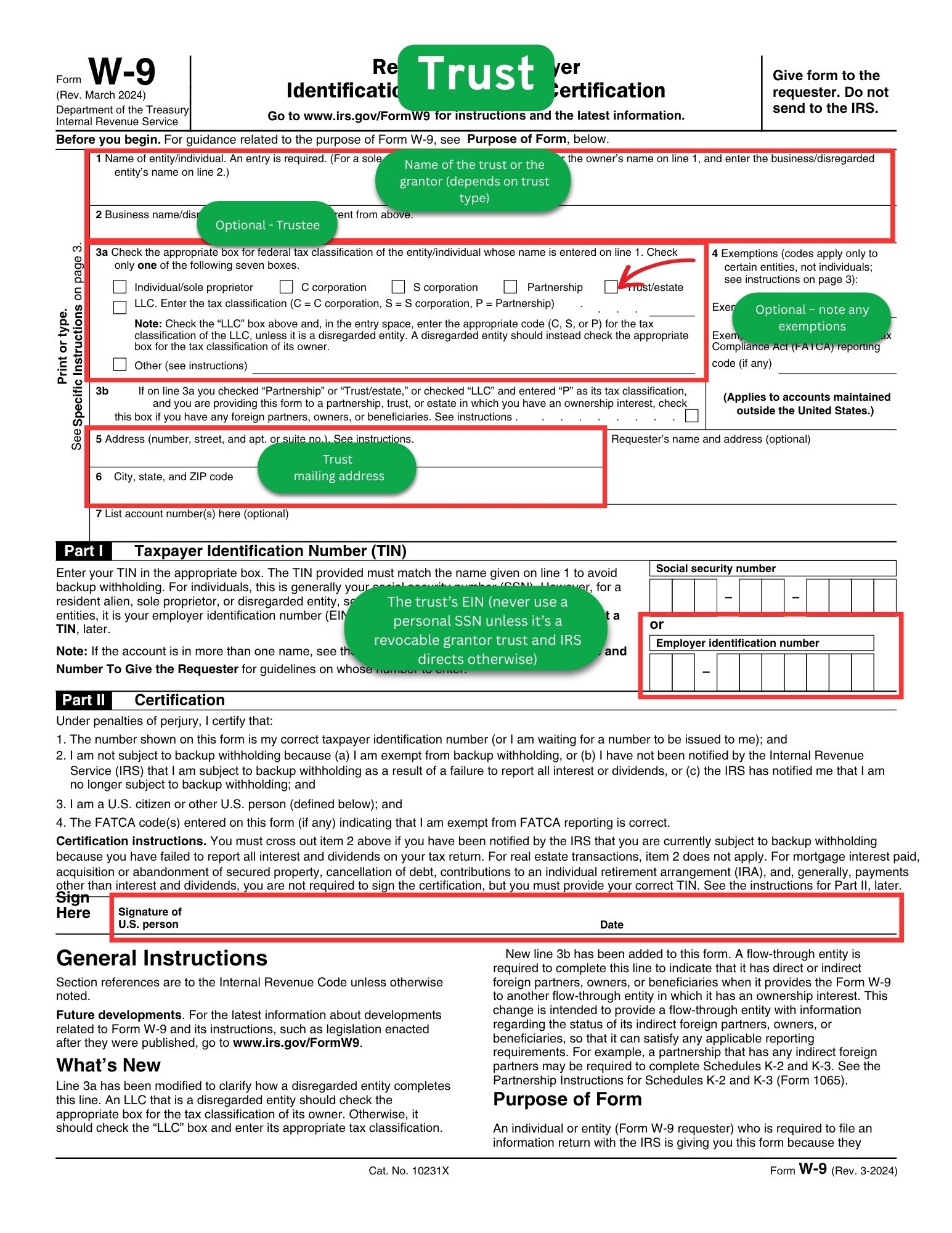W9 Form To Fill Out For Bank Account