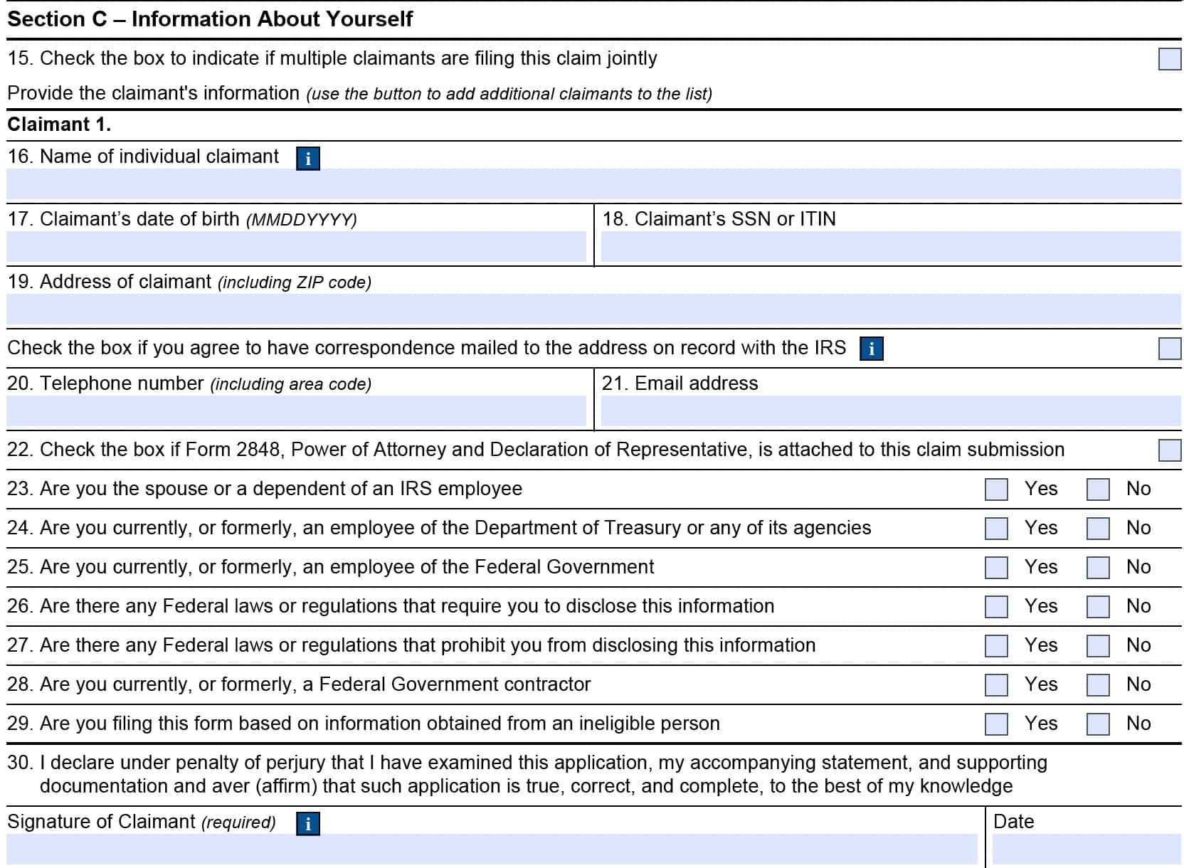 Irs Form 211 Printable