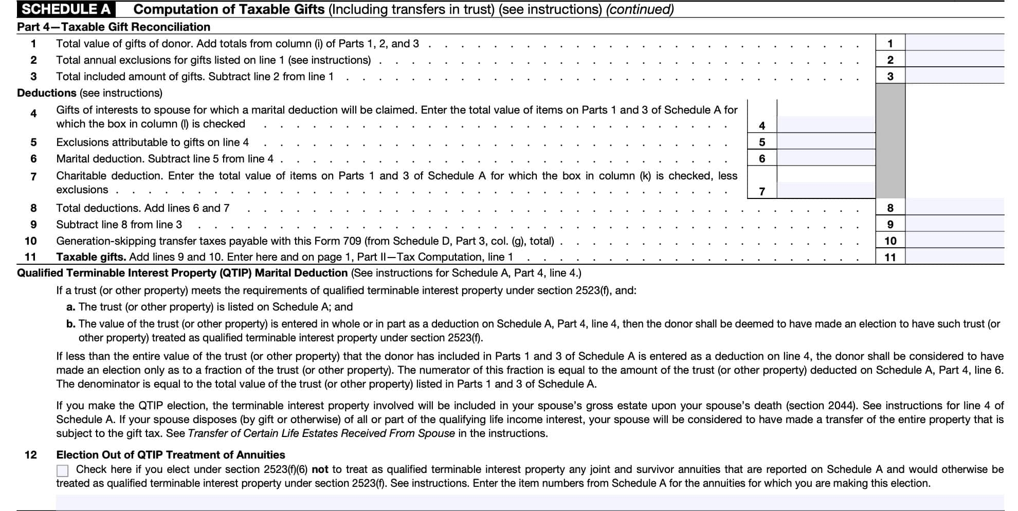 Irs Form For Lifetime Gift Tax Exclusion