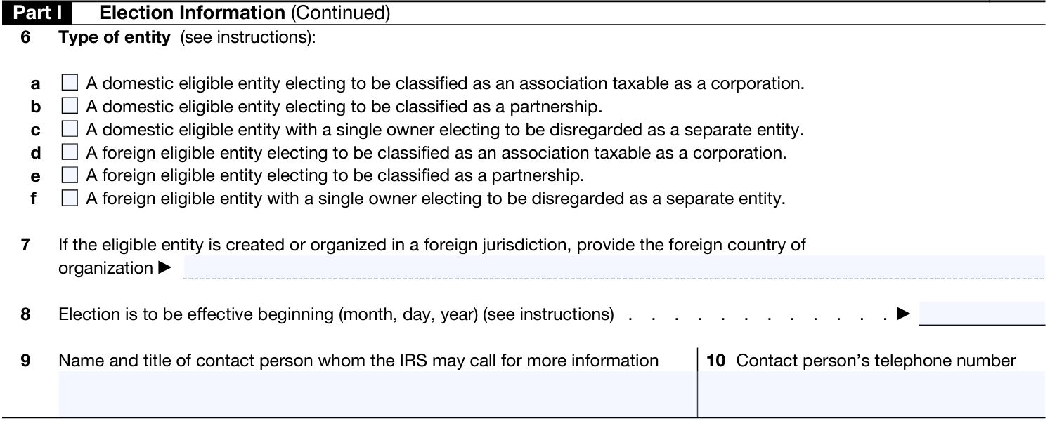 IRS Form 8832 Instructions To Fill Out And File On Time 1 
