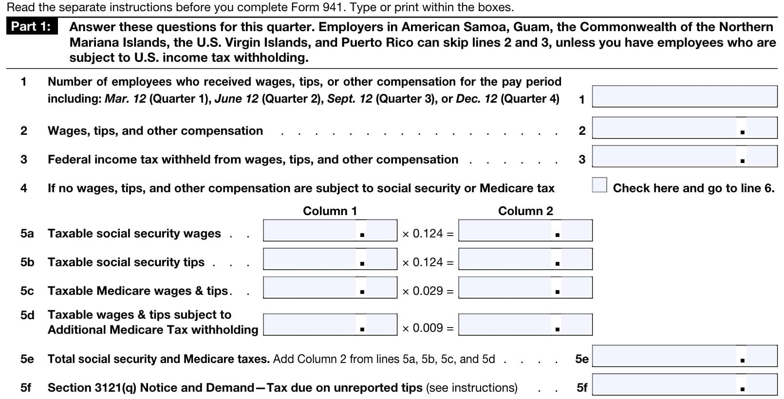 Form Il 941 Quarterly Withholding